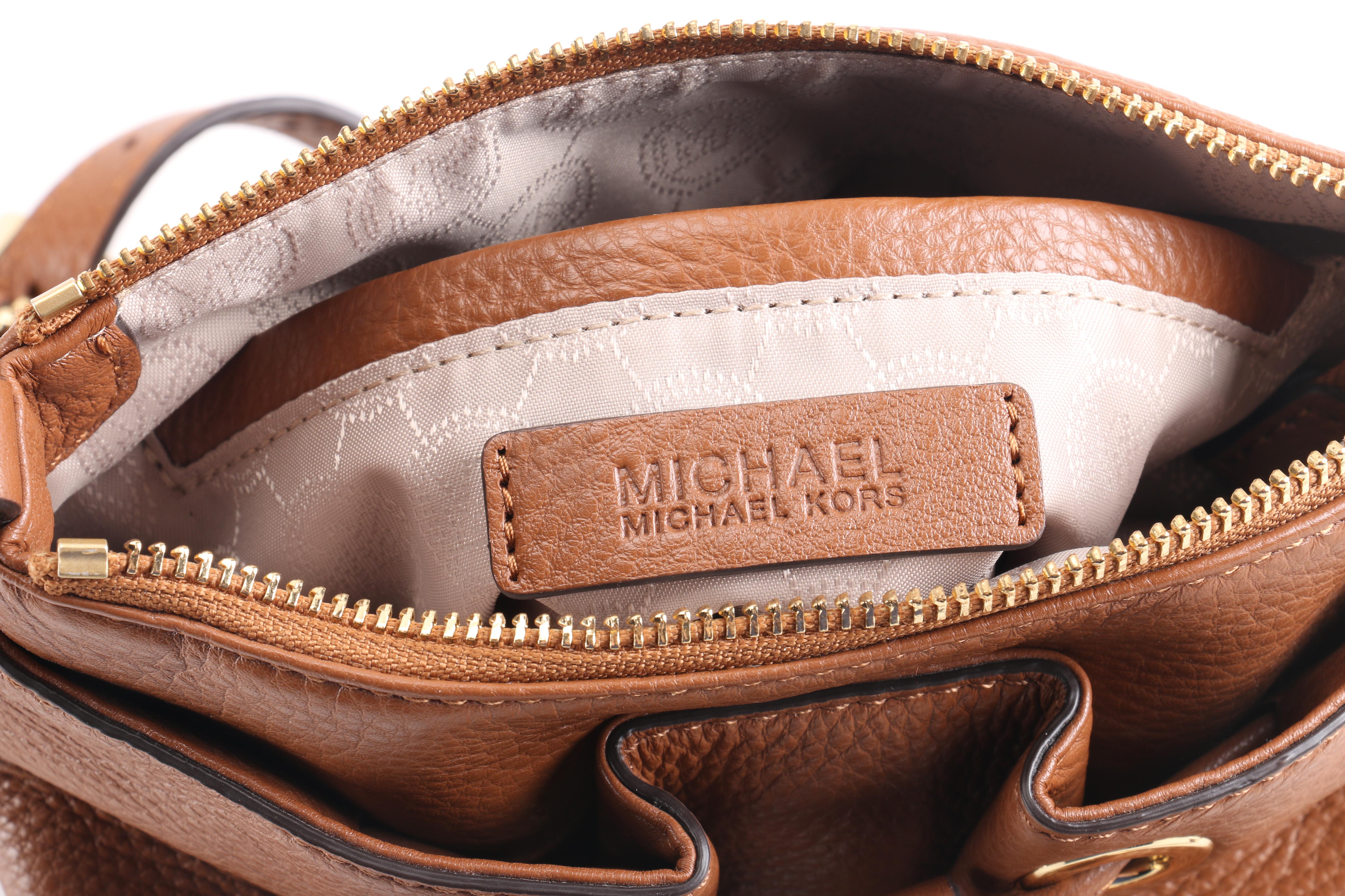 MICHAEL by Michael Kors Brown Leather Crossbody Bag