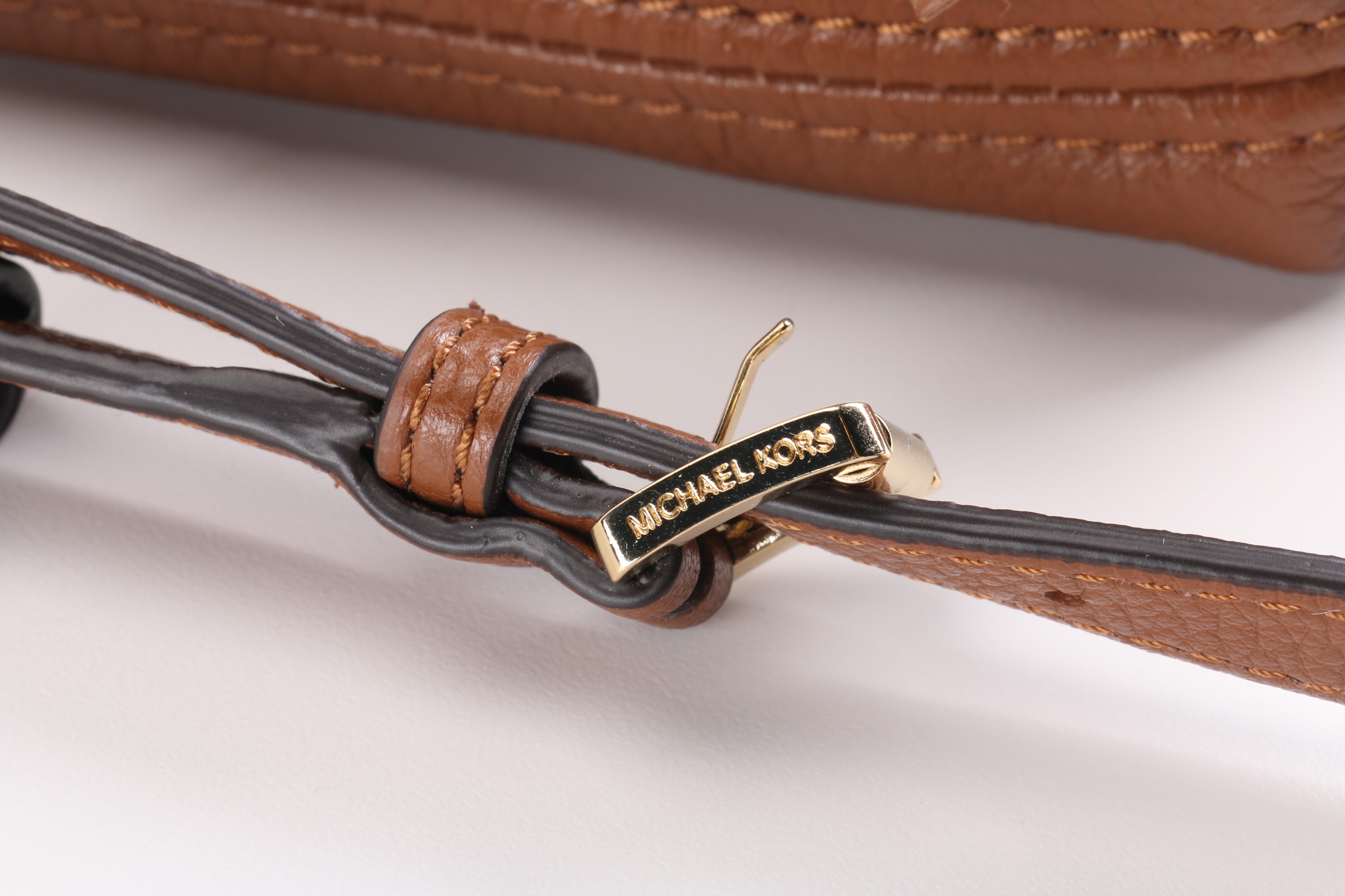 MICHAEL by Michael Kors Brown Leather Crossbody Bag