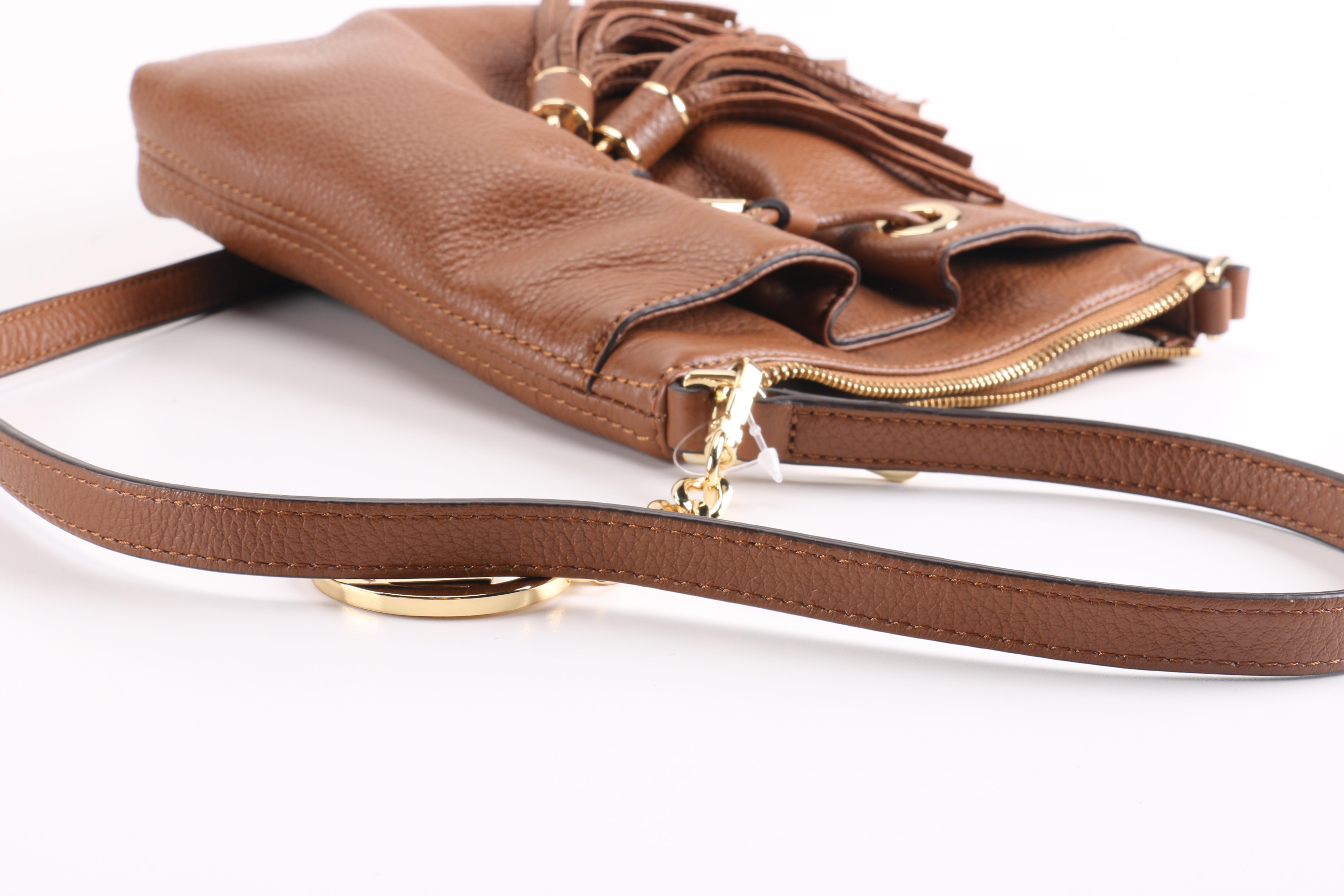 MICHAEL by Michael Kors Brown Leather Crossbody Bag