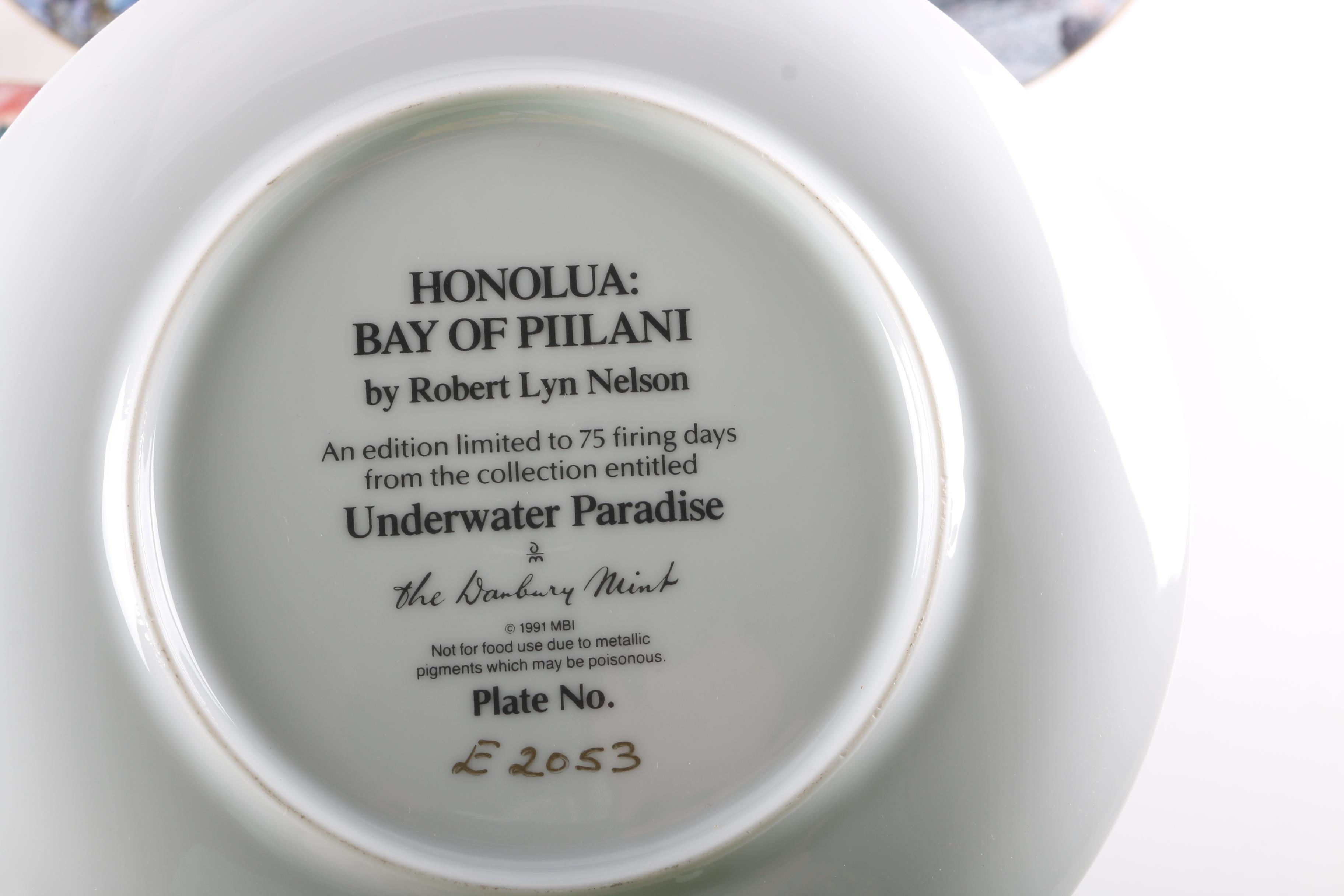 Danbury Mint "Underwater Paradise" Collector's Plates