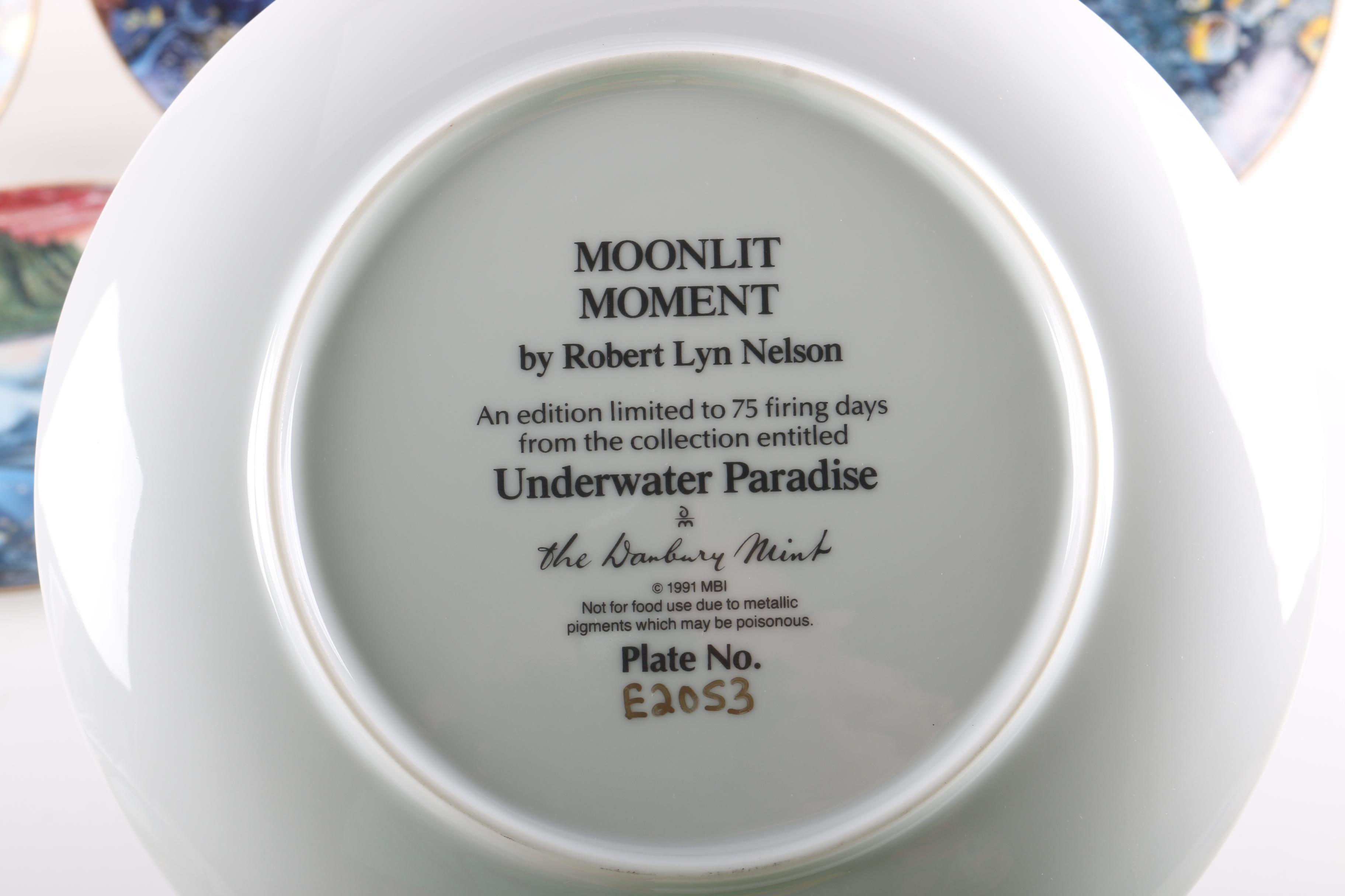 Danbury Mint "Underwater Paradise" Collector's Plates