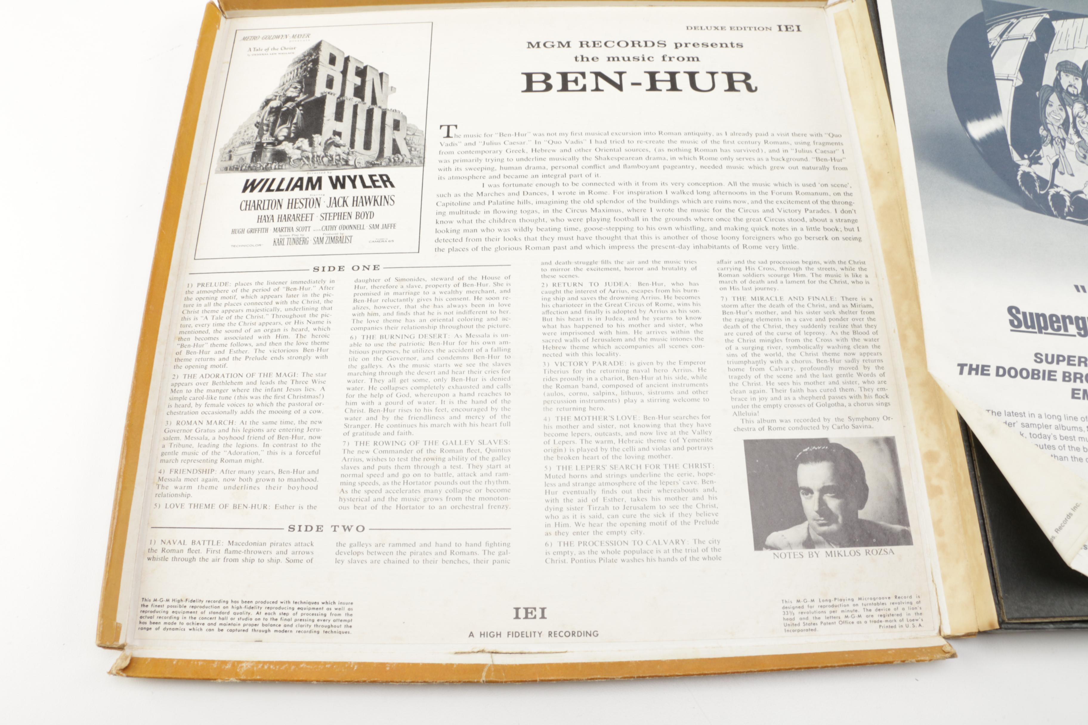 Vintage "Ben-Hur" Deluxe Edition Book and Record Album