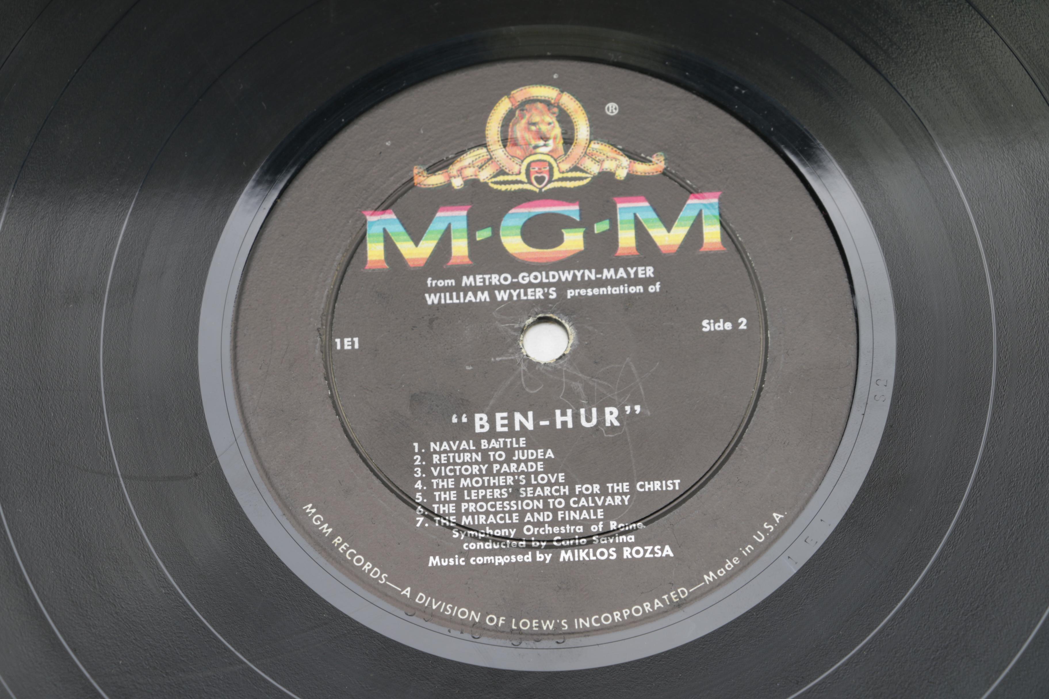 Vintage "Ben-Hur" Deluxe Edition Book and Record Album
