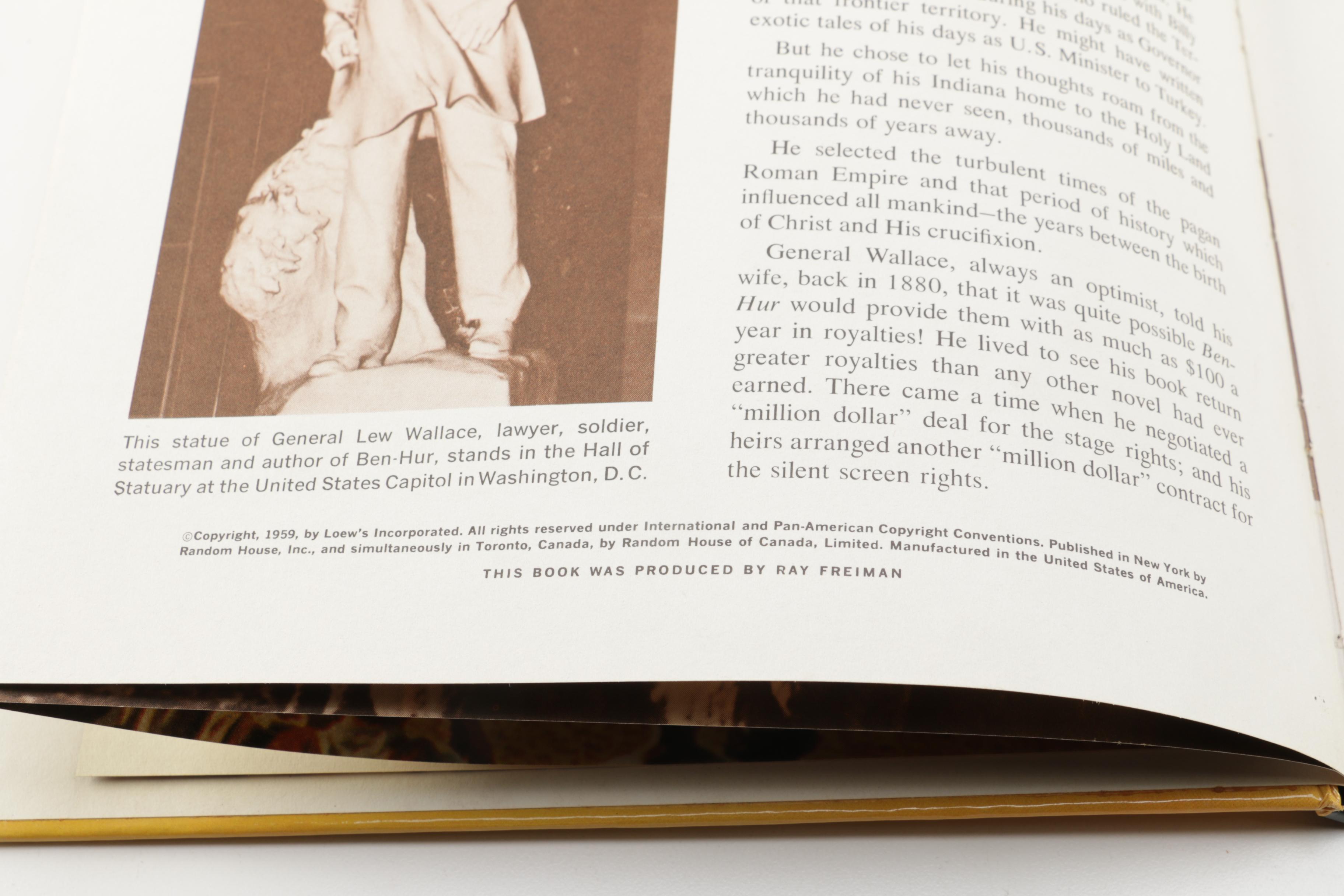 Vintage "Ben-Hur" Deluxe Edition Book and Record Album