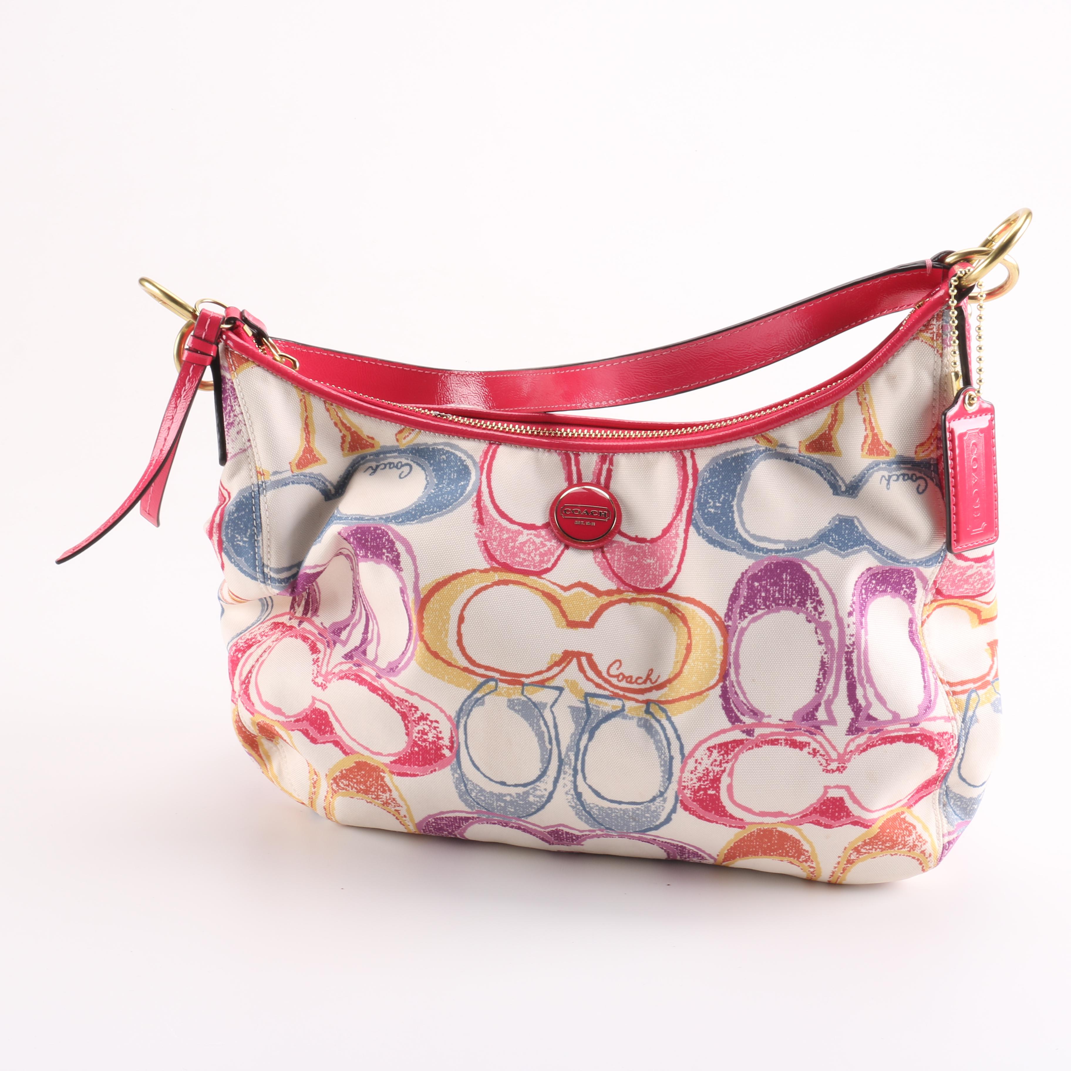 Coach Scribble Print Shoulder Bag