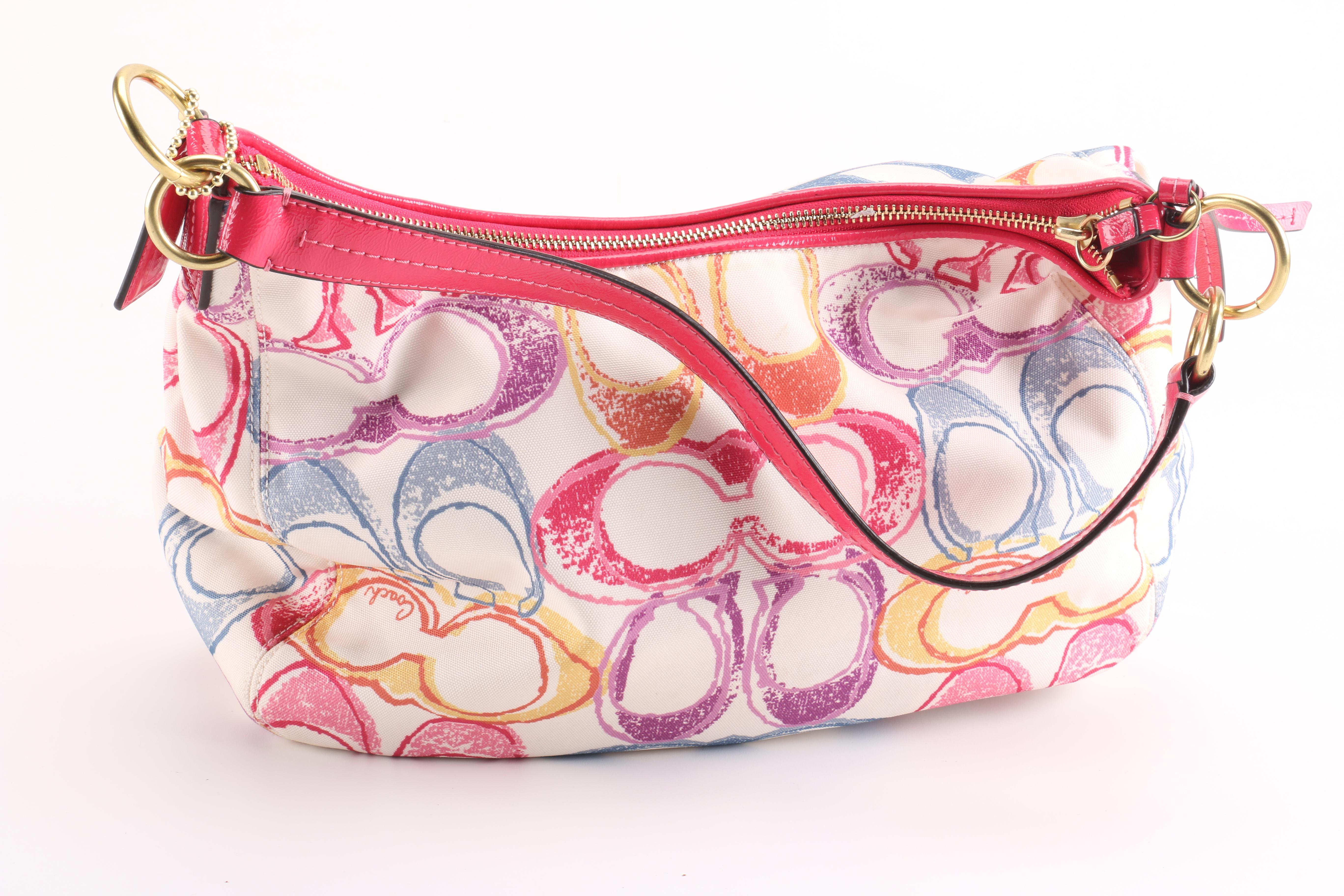 Coach Scribble Print Shoulder Bag