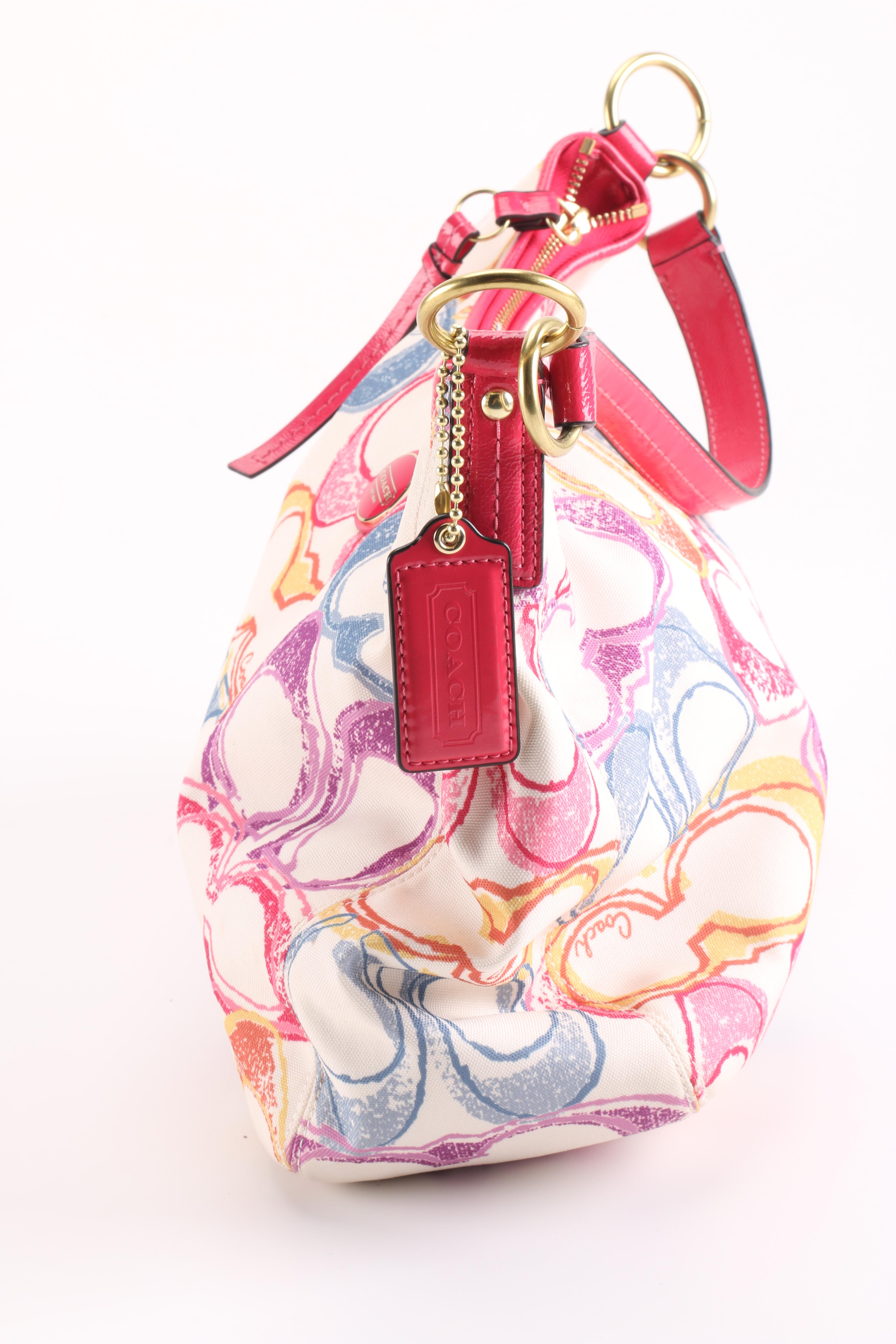 Coach Scribble Print Shoulder Bag