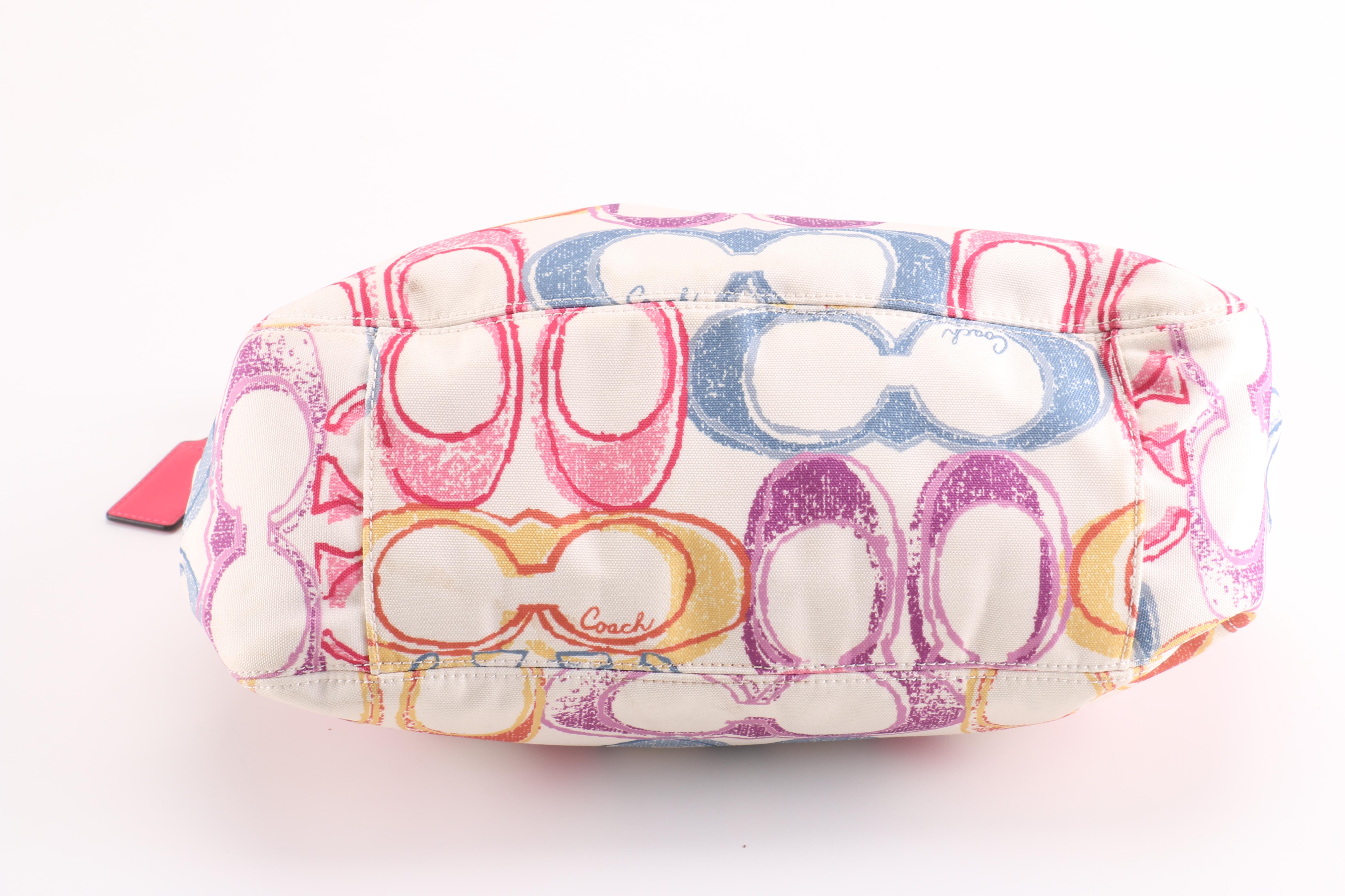 Coach Scribble Print Shoulder Bag