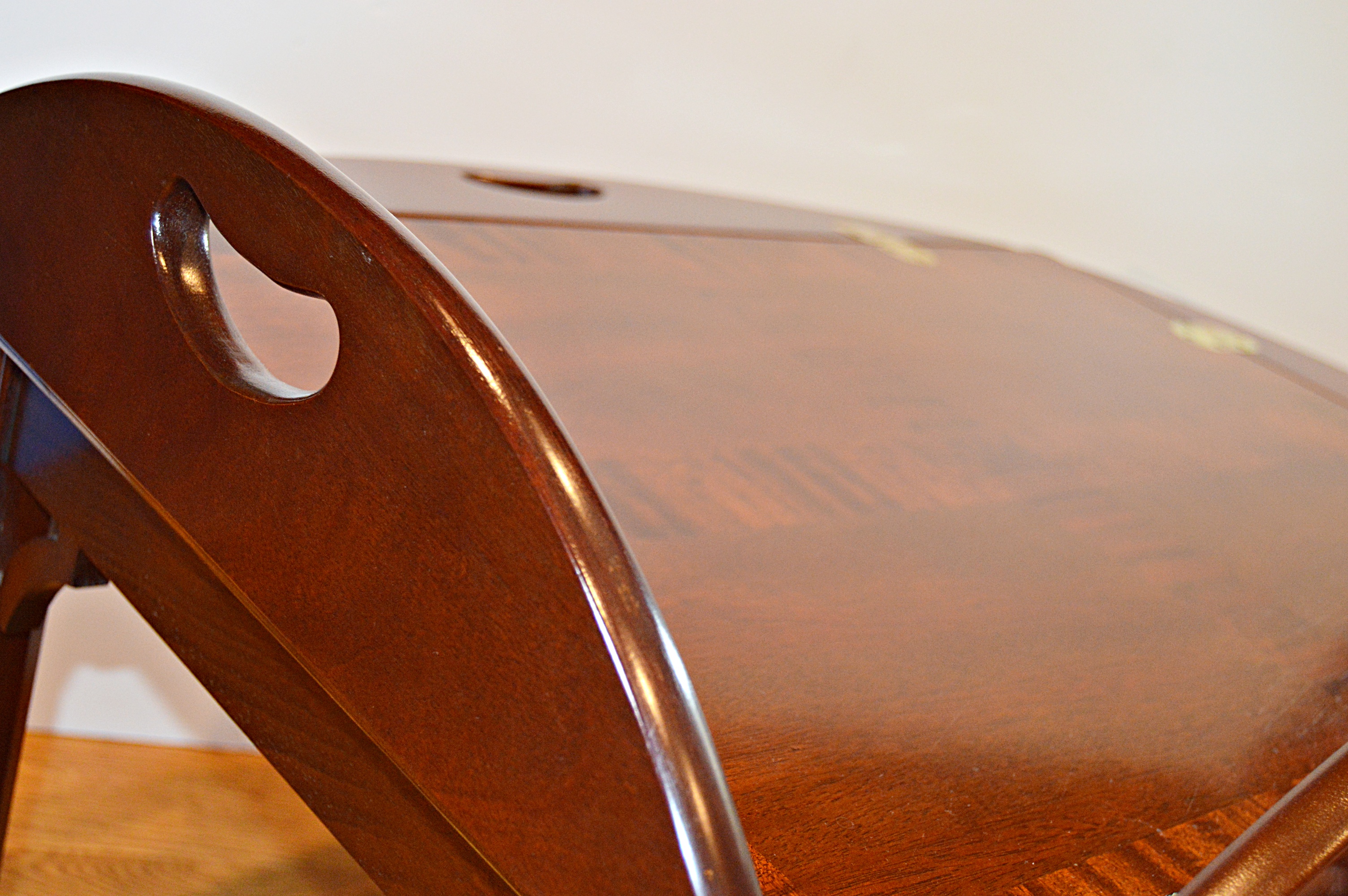 Council Craftsmen Chippendale Style Mahogany Butler's Tray Table