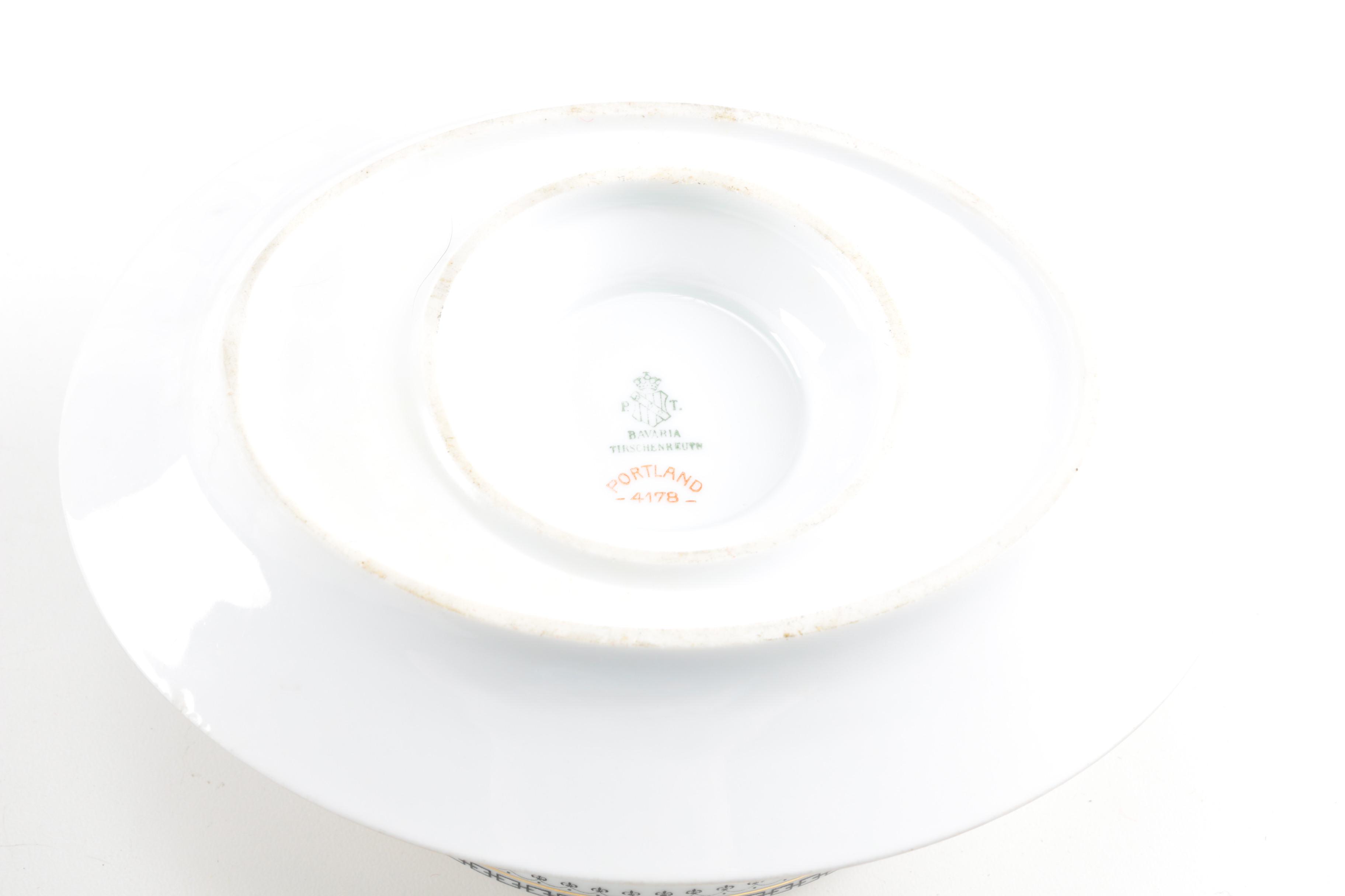 Tirschenreuth Porcelain "Portland" Table Service