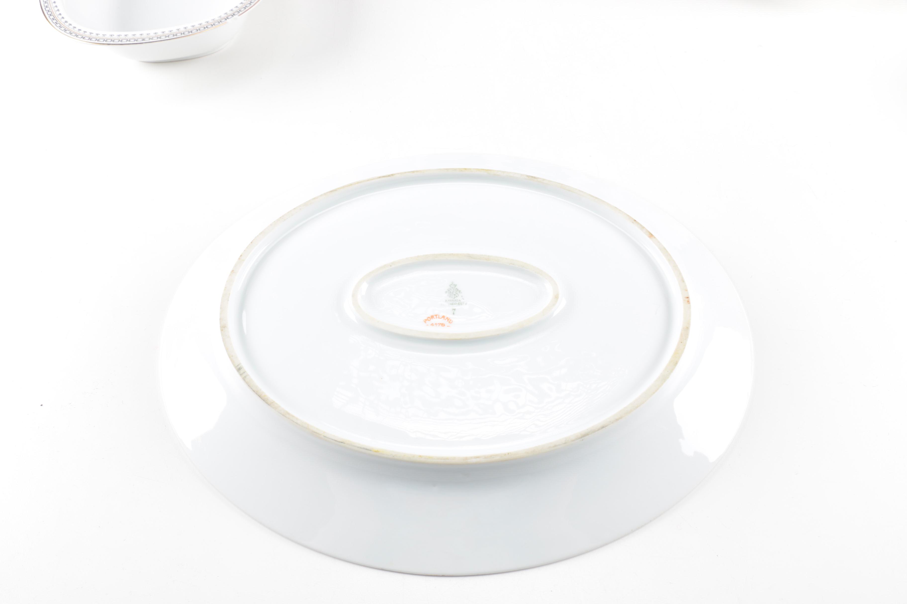 Tirschenreuth Porcelain "Portland" Table Service
