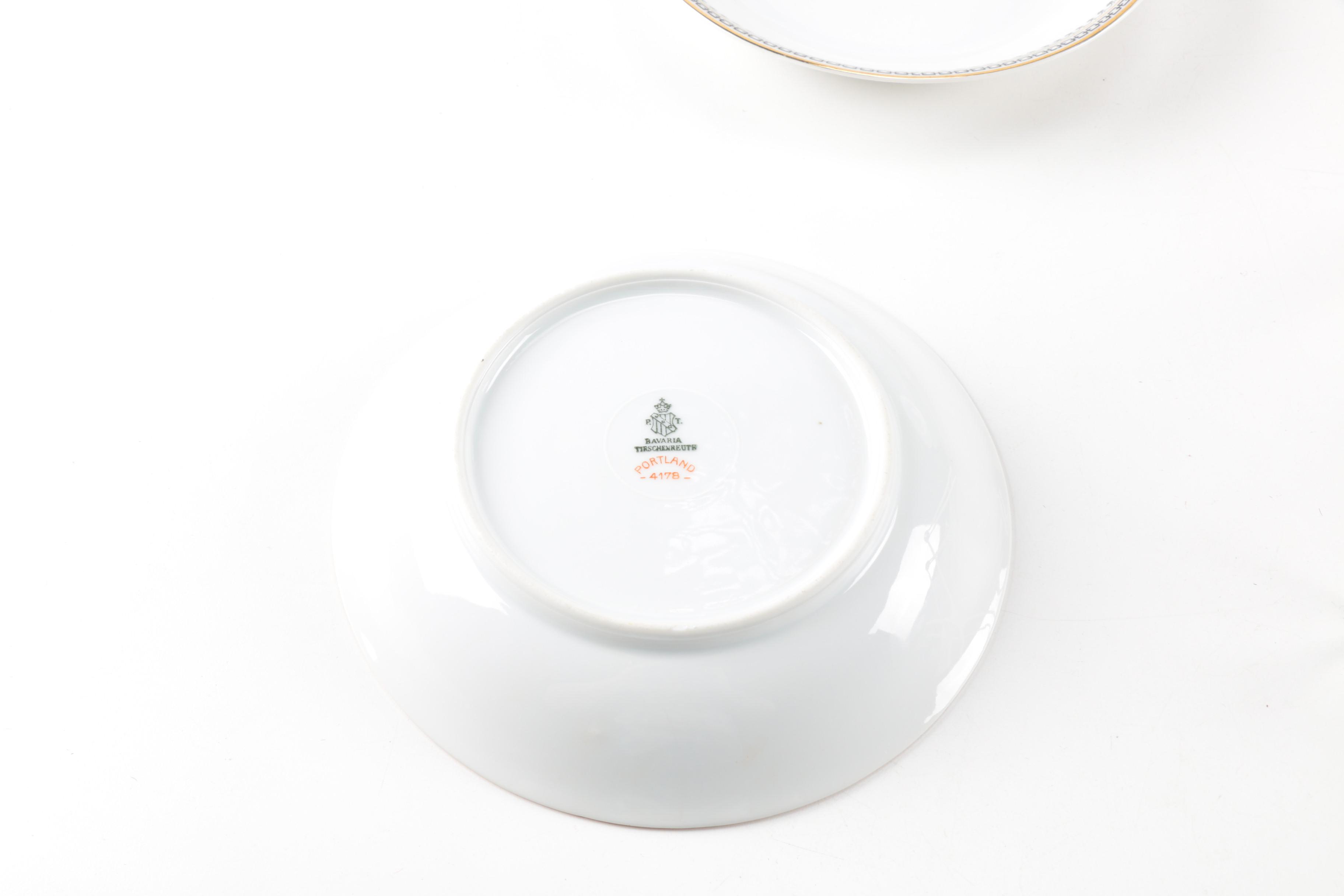 Tirschenreuth Porcelain "Portland" Table Service