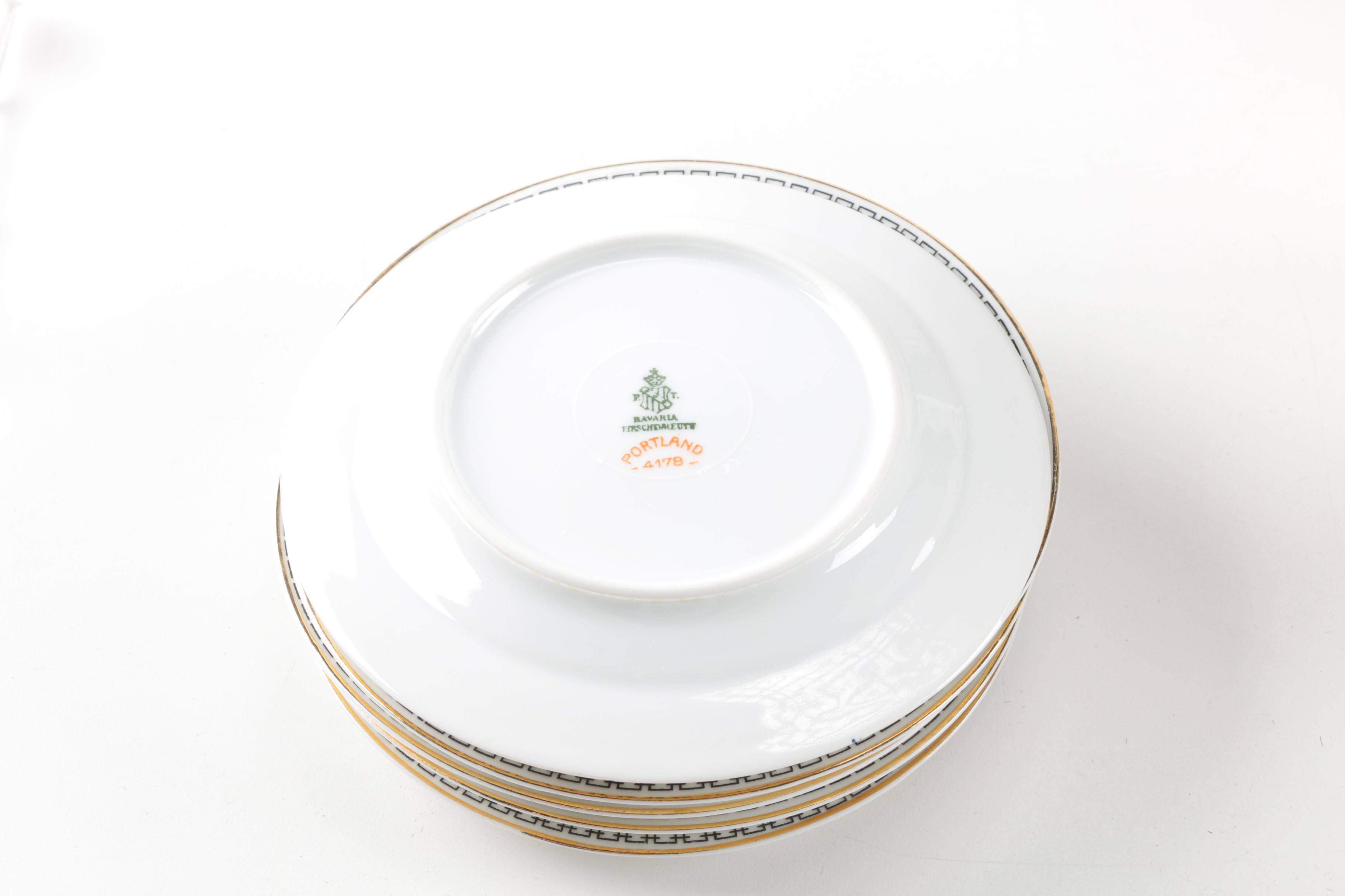 Tirschenreuth Porcelain "Portland" Table Service