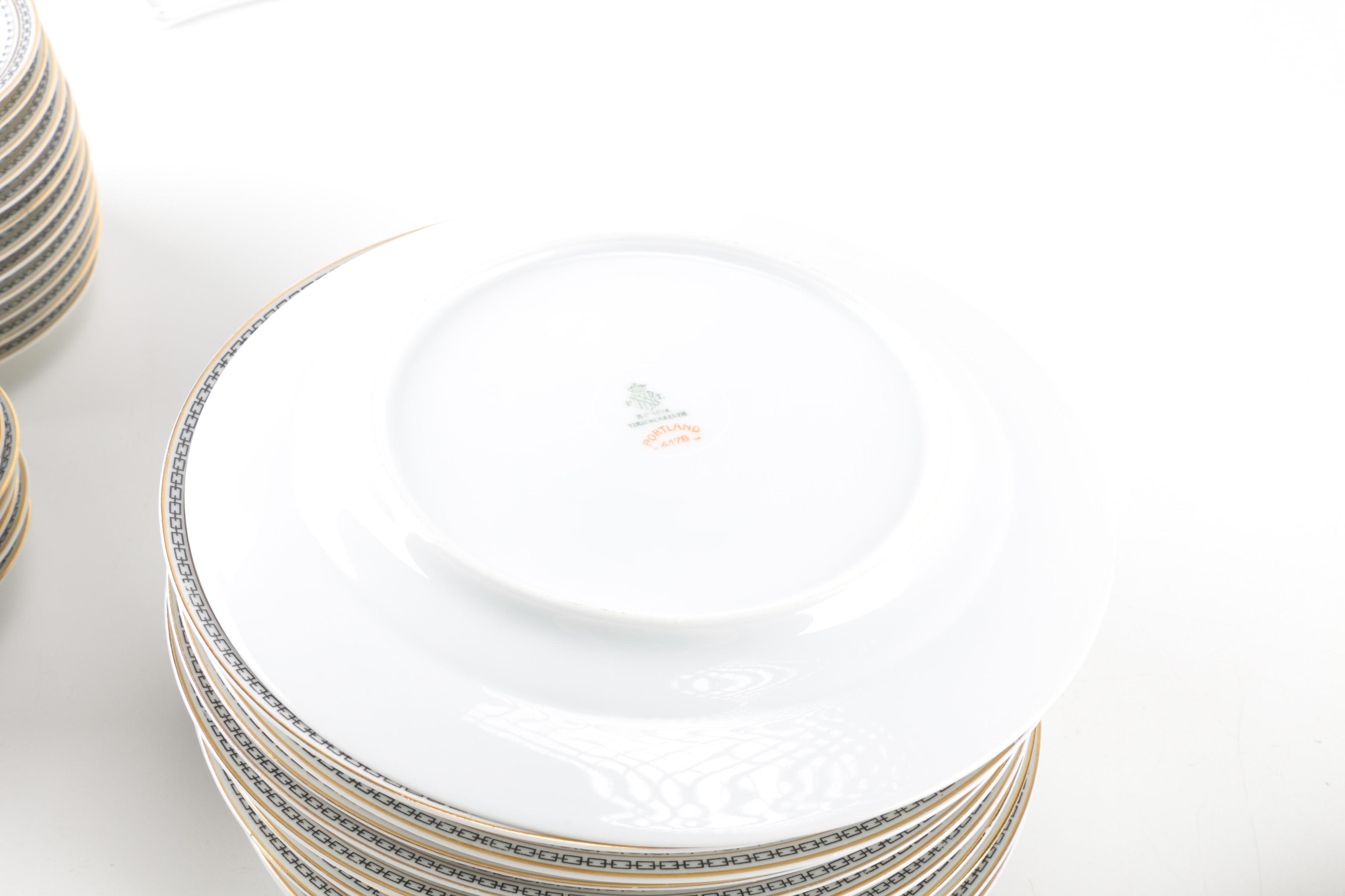 Tirschenreuth Porcelain "Portland" Table Service