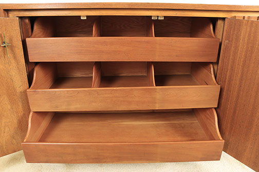 Mid Century Modern Walnut Credenza by John Widdicomb