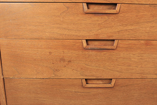 Mid Century Modern "Janus" Dresser and Mirror by Mount Airy