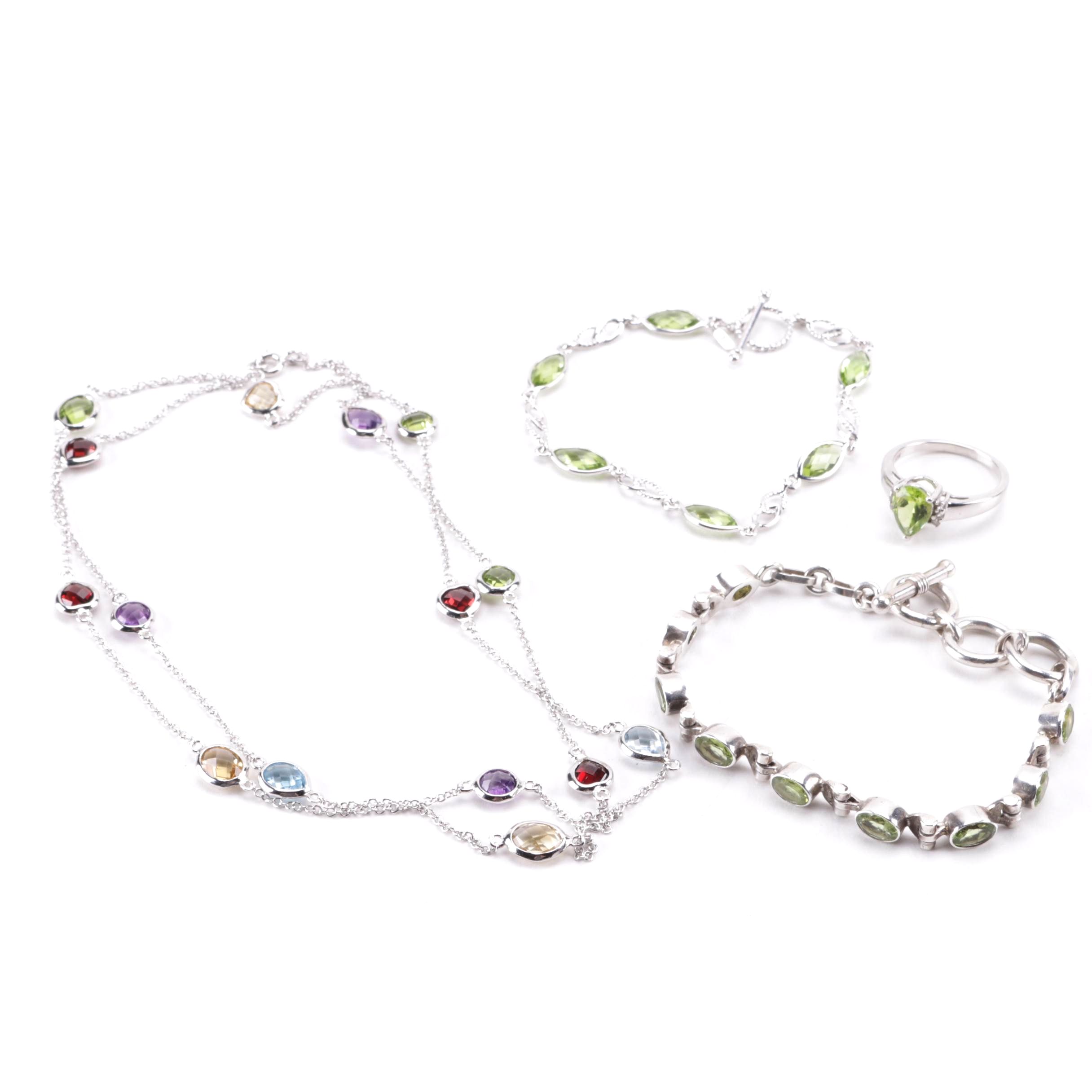 Sterling Silver and Gemstone Jewelry