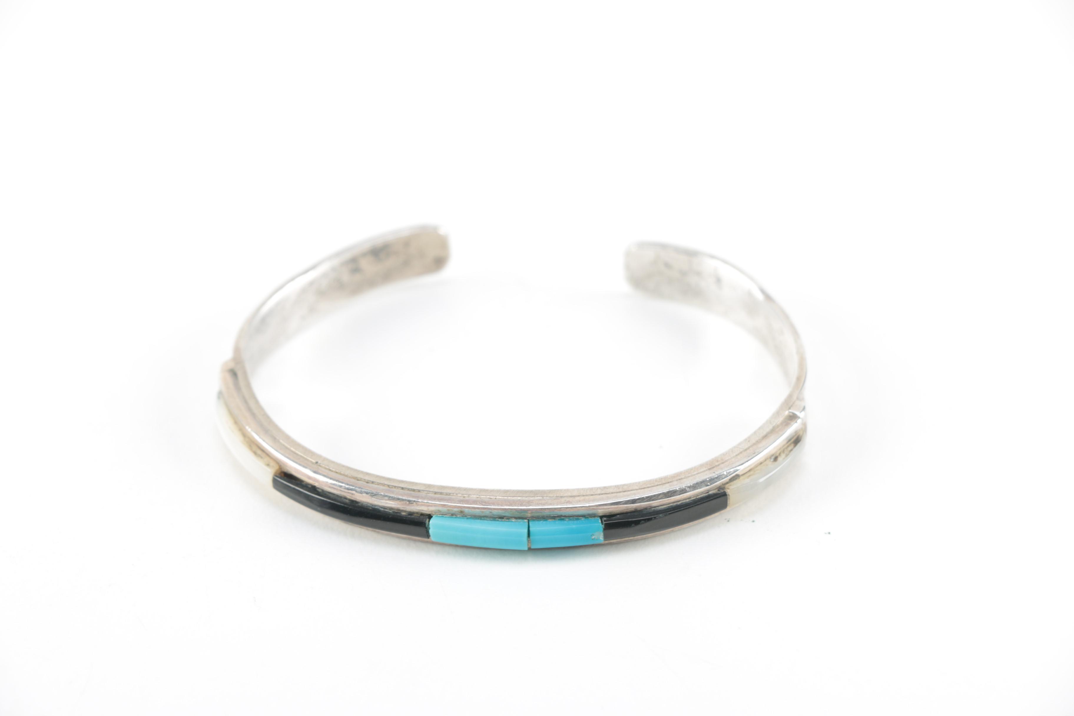 Sterling Silver and Gemstone Cuff Bracelets