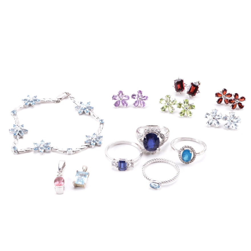 Sterling Silver and Gemstone Jewelry