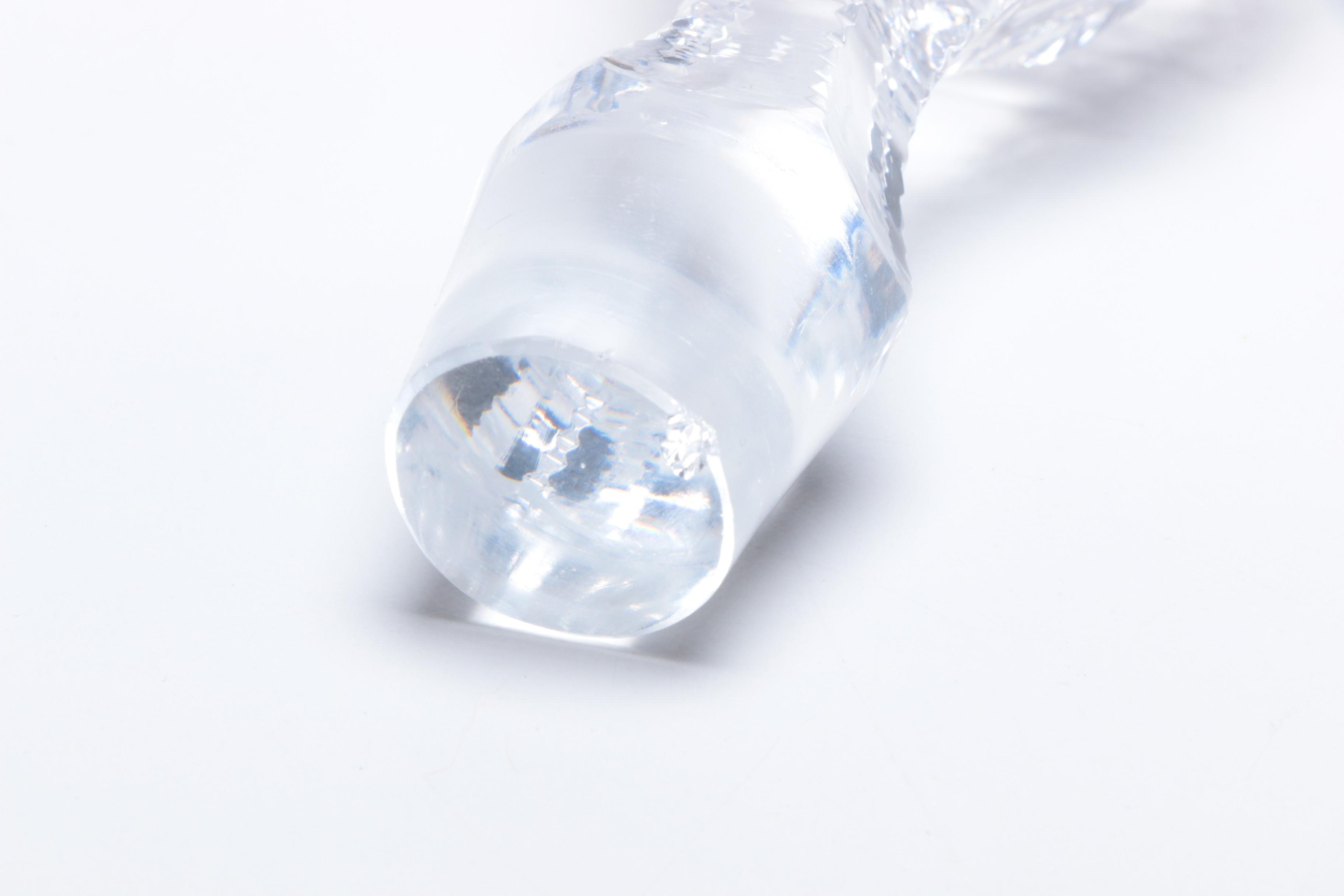 Pair of Antique Colorless Cut Glass Decanters