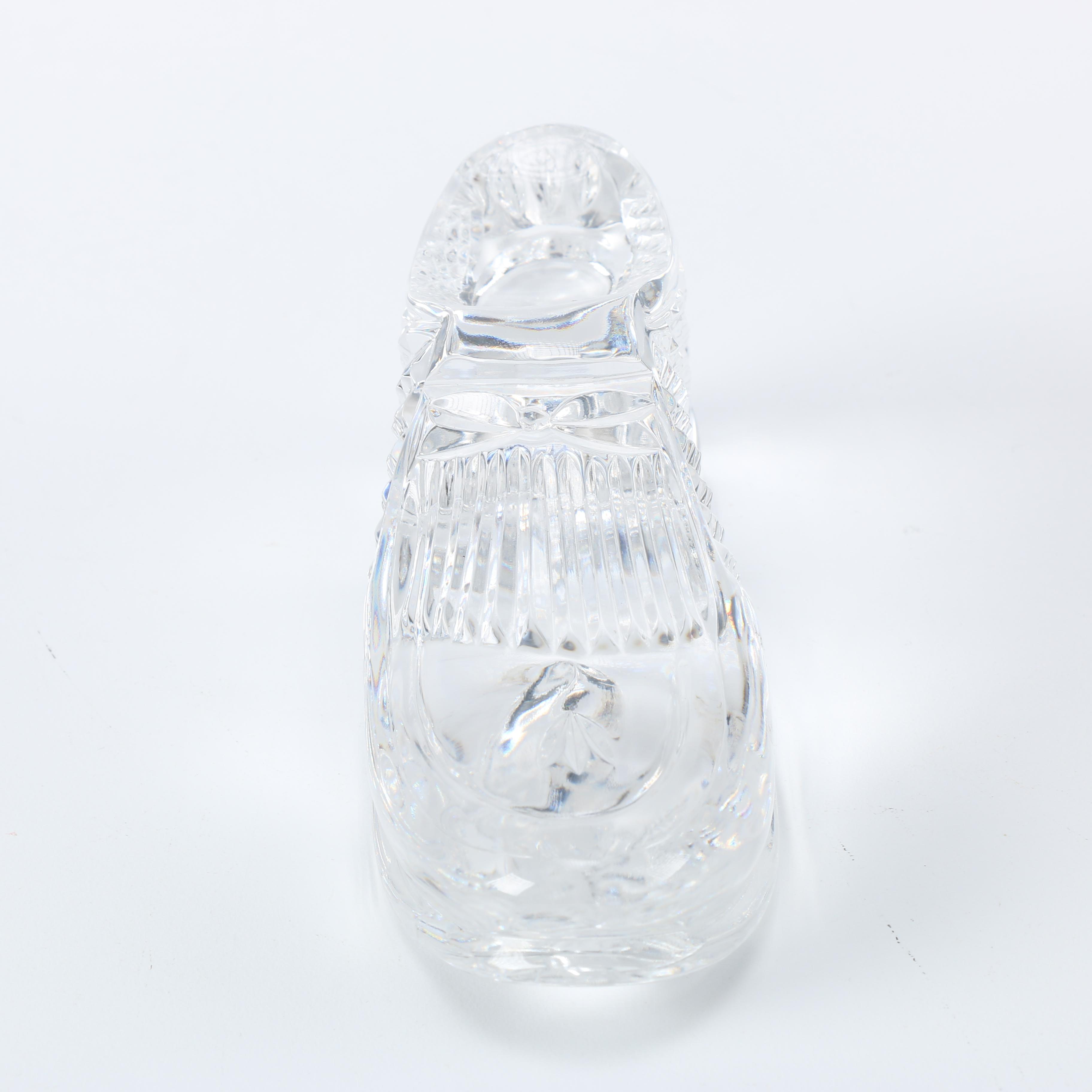 Waterford Crystal Golf Shoe Paperweight