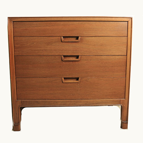 Mid Century Modern "Janus" Dressers and Nightstand by Mount Airy