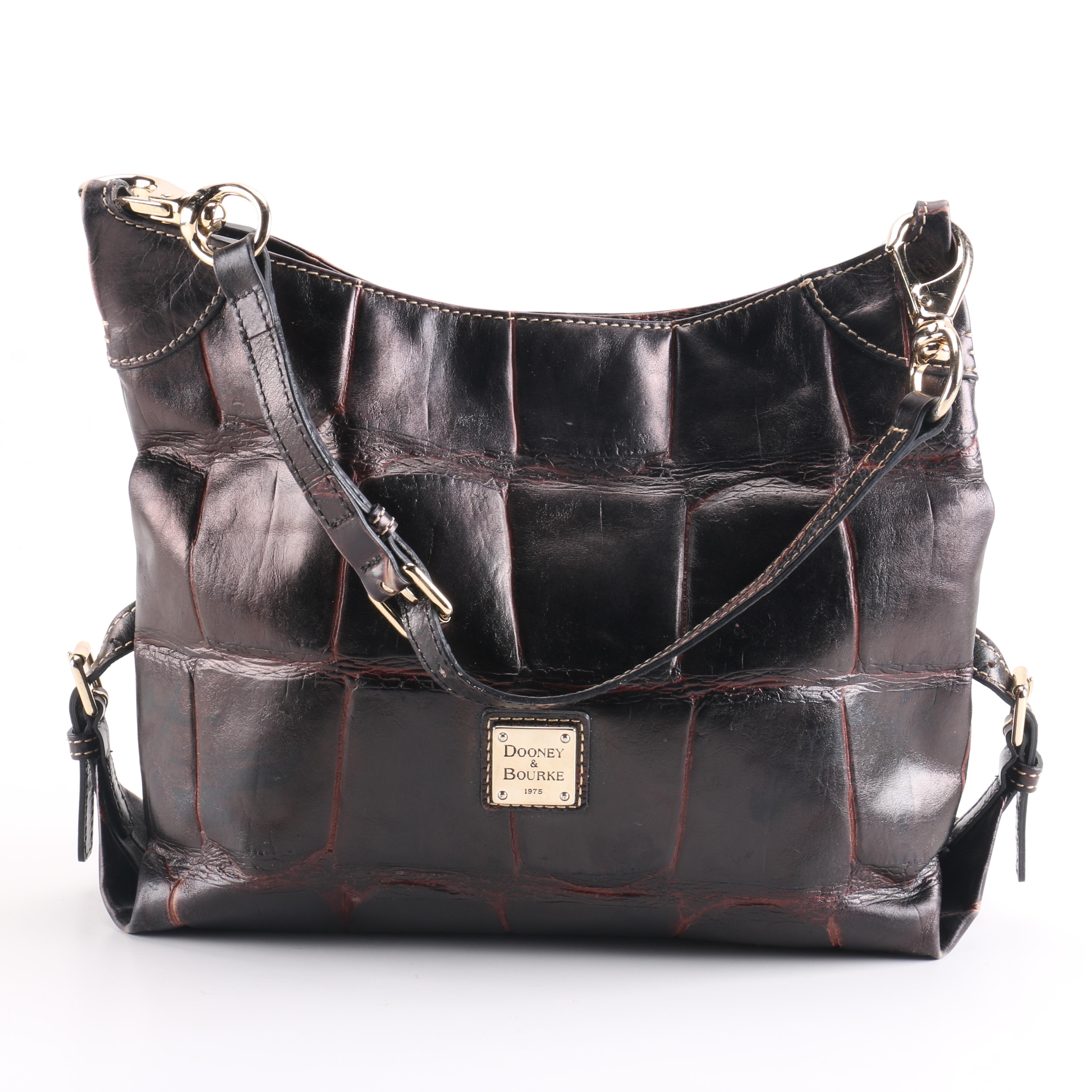 Dooney & Bourke Embossed Hobo Shoulder Satchel