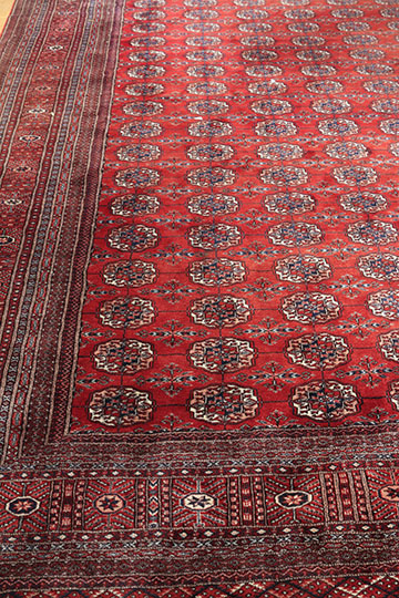 Hand-Knotted Pakistani Royal Bokhara Area Rug