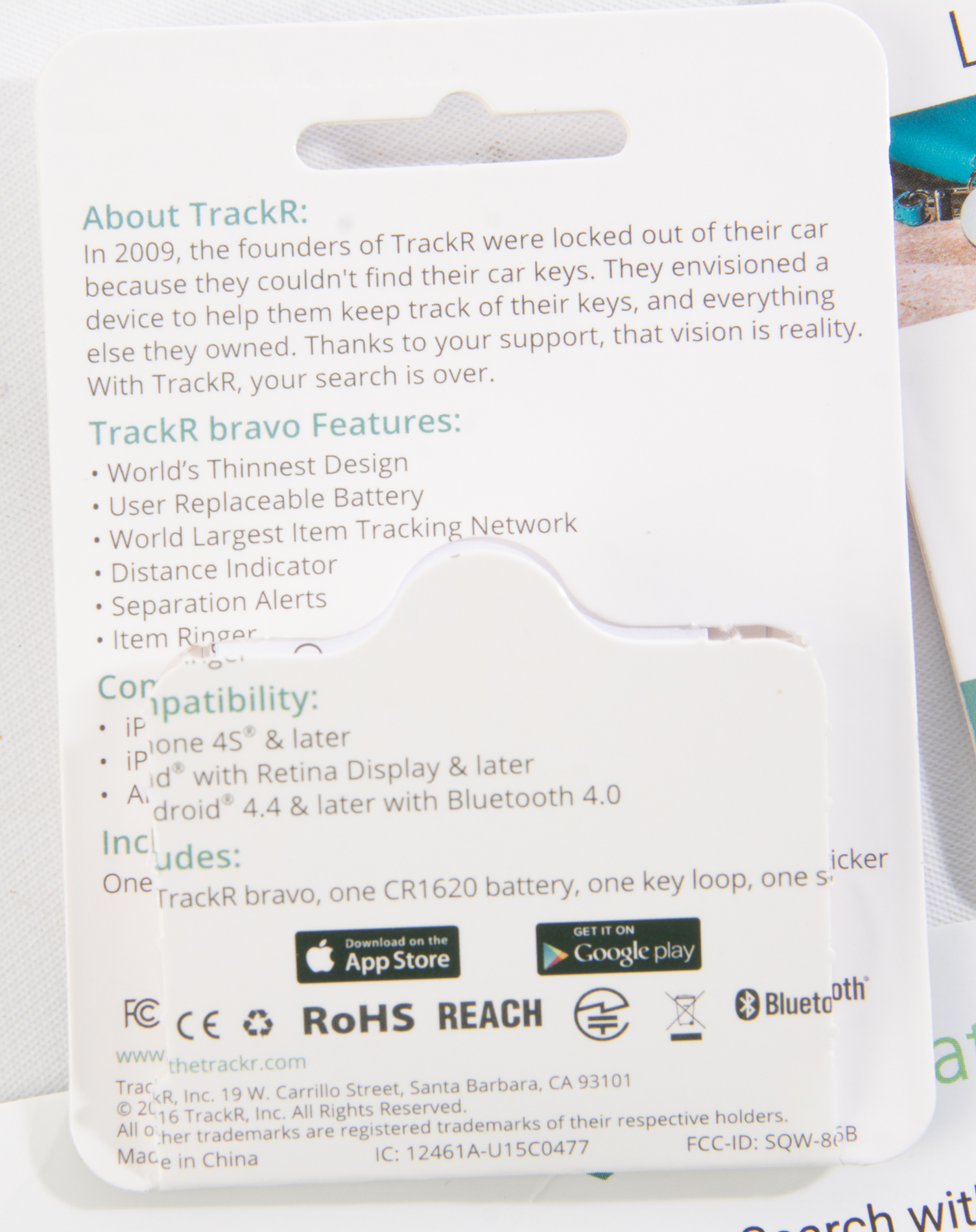 TrackR.Bravo Bluetooth Tracking Devices