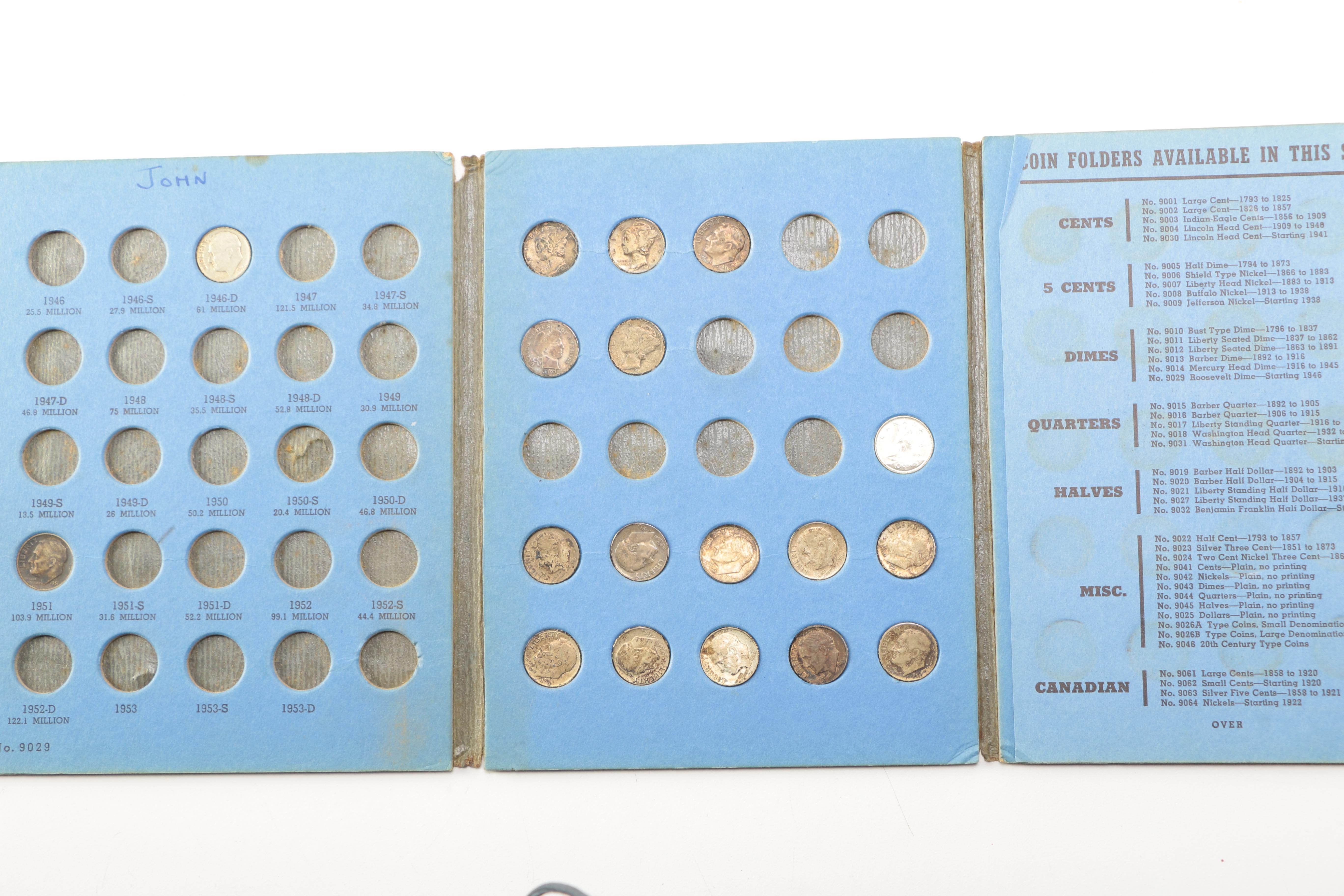 Six Whitman Binders of U.S. Coins