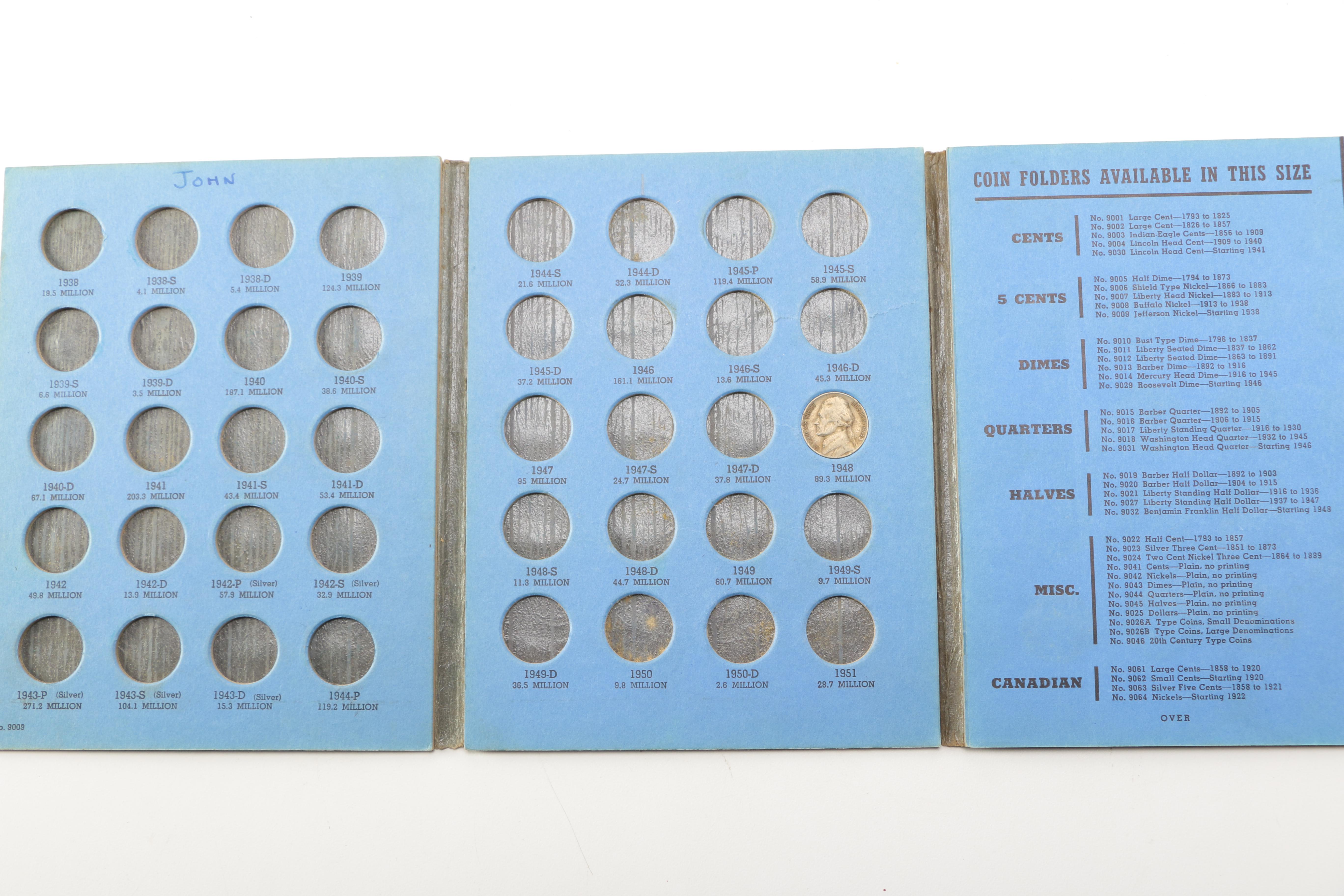Six Whitman Binders of U.S. Coins