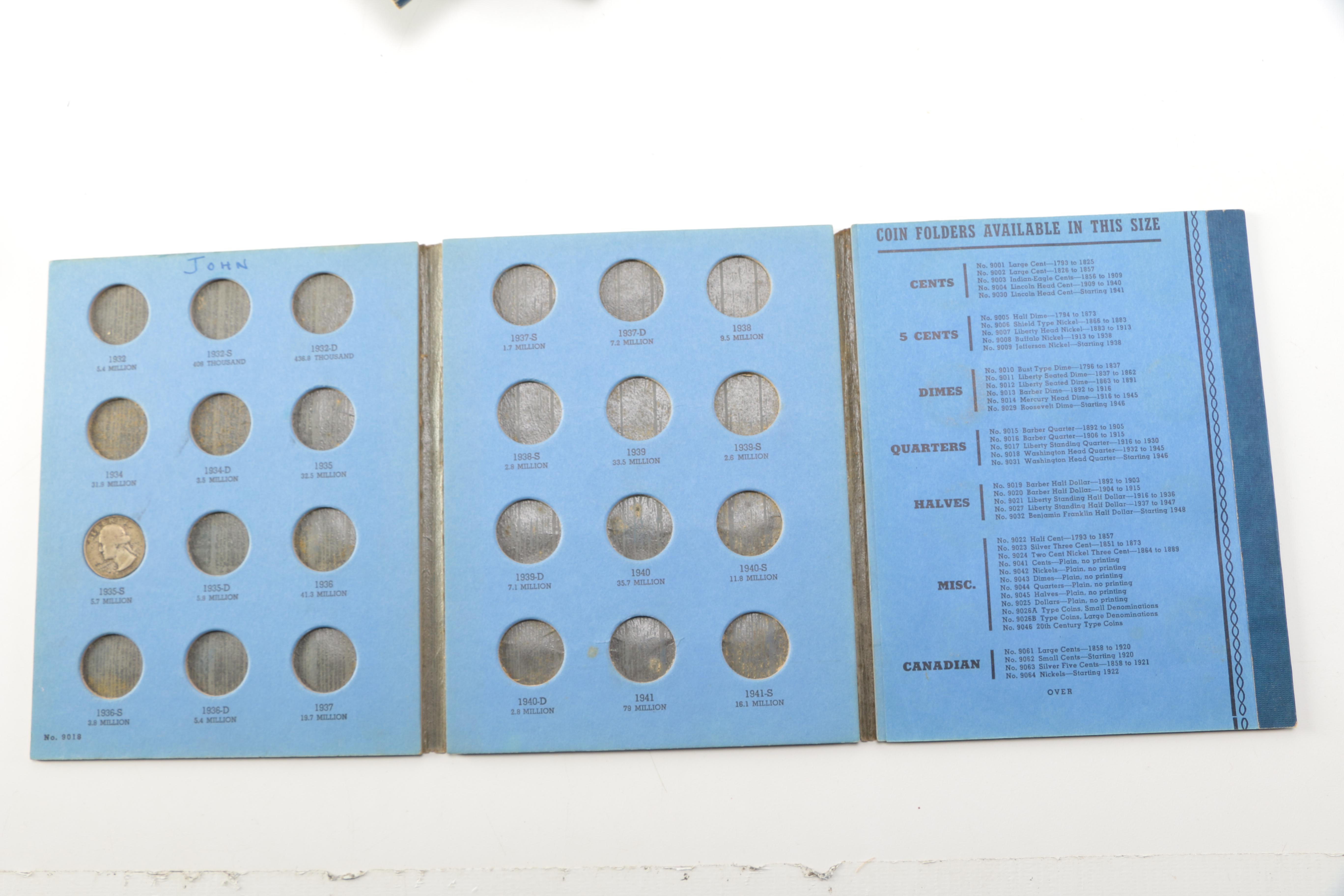 Six Whitman Binders of U.S. Coins