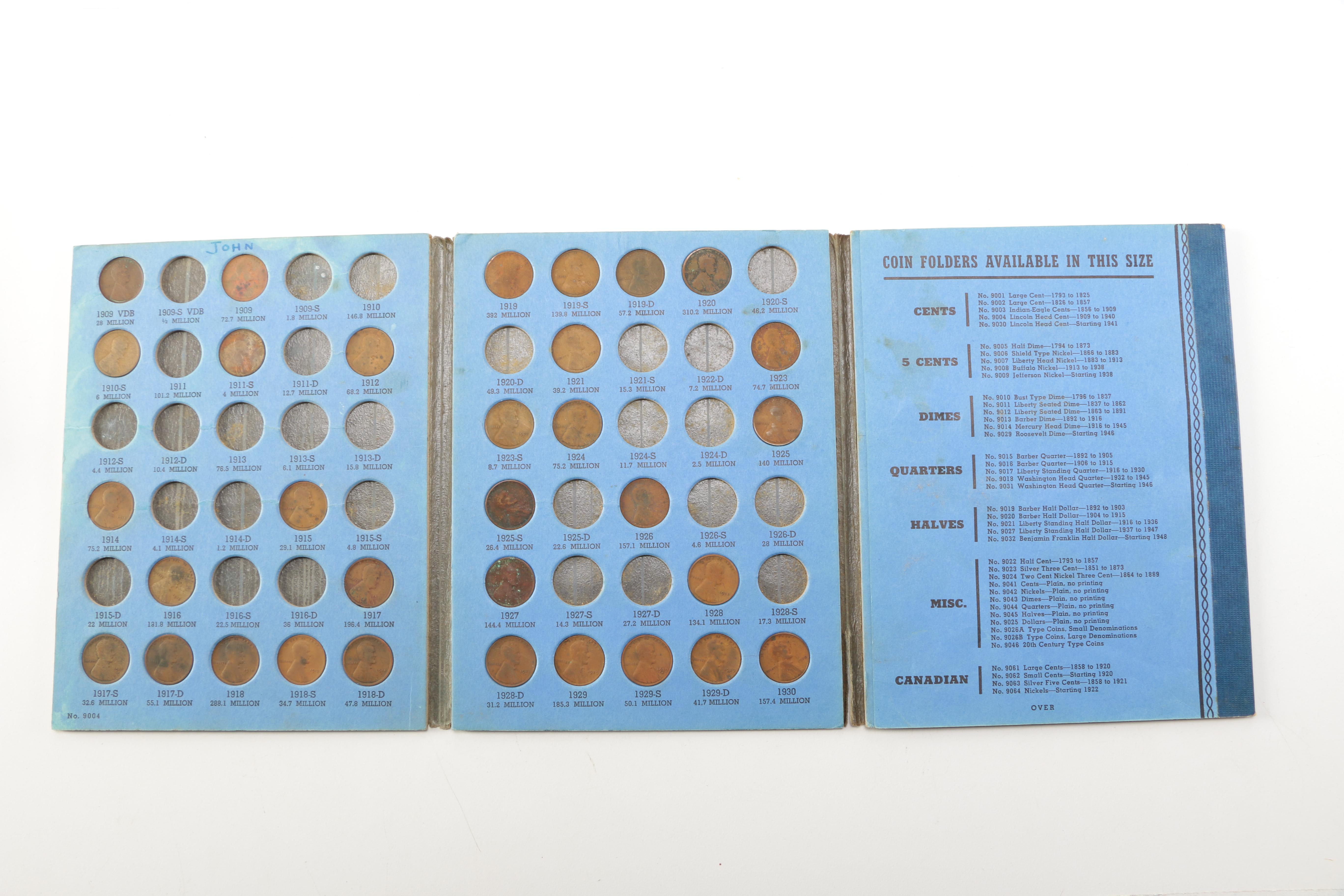 Six Whitman Binders of U.S. Coins