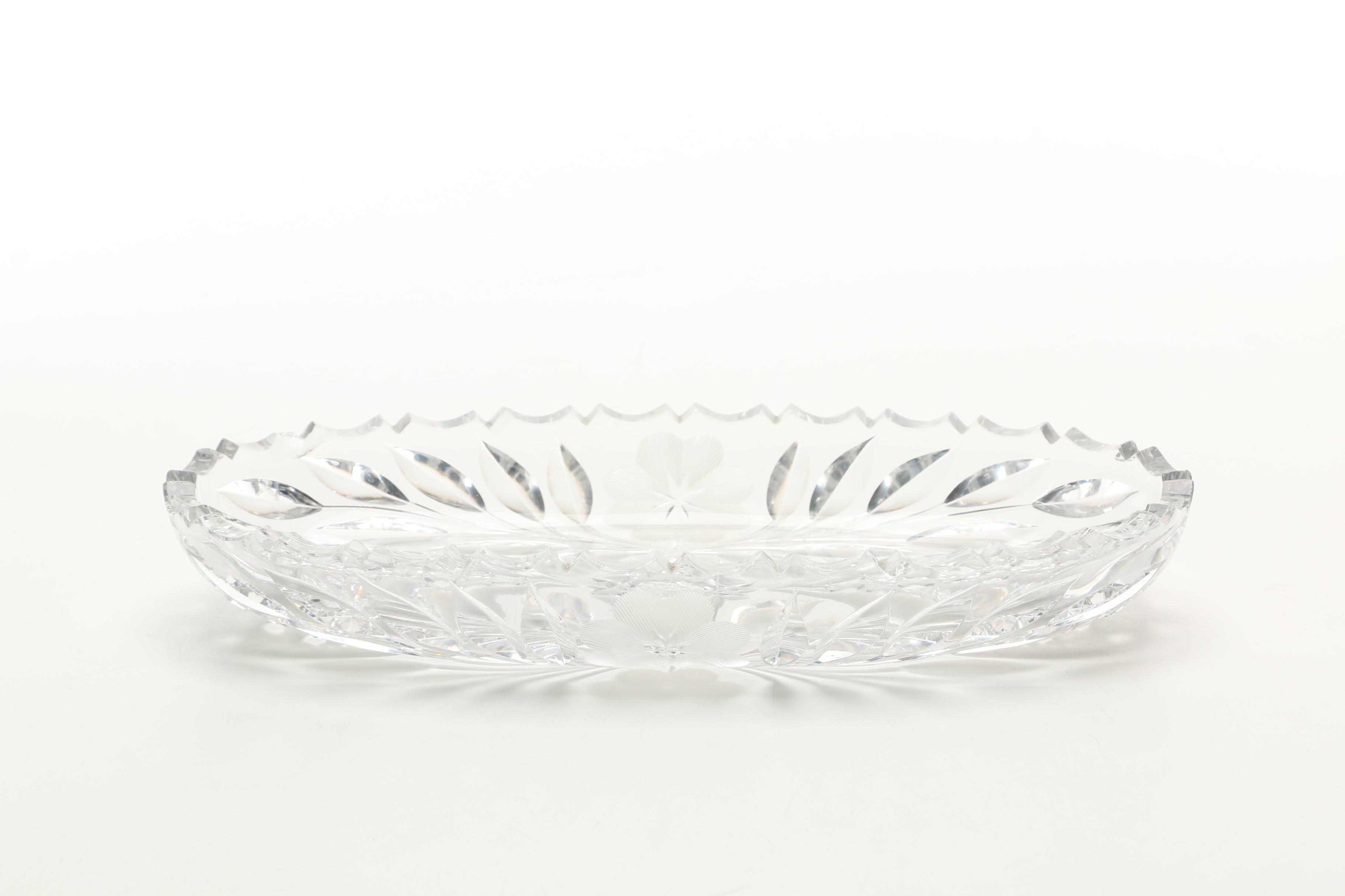 Collection of Crystal Relish Dishes