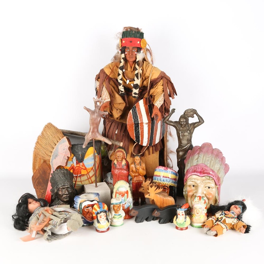 Vintage Native American Themed Collectibles