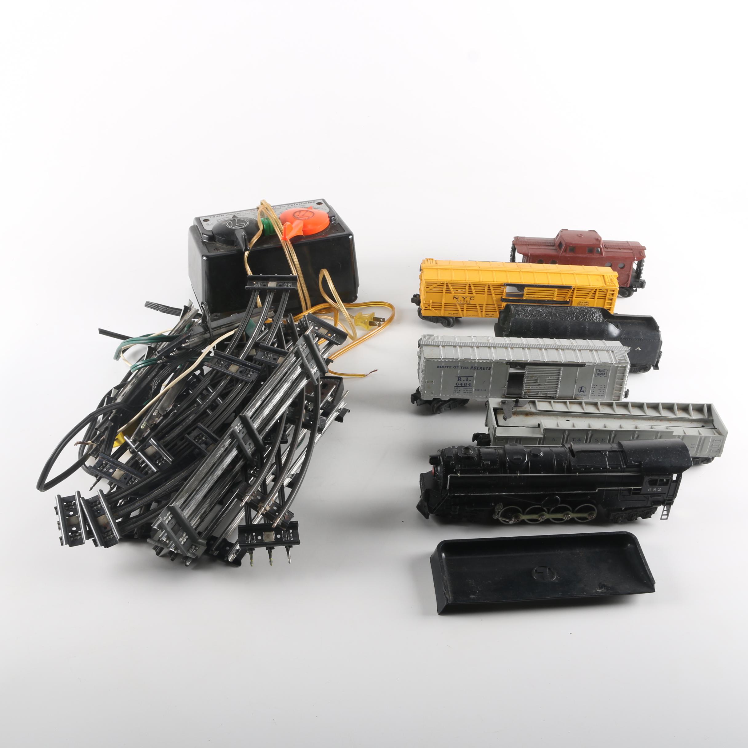Circa 1950s Lionel Model Trains and Trainmaster Transformer