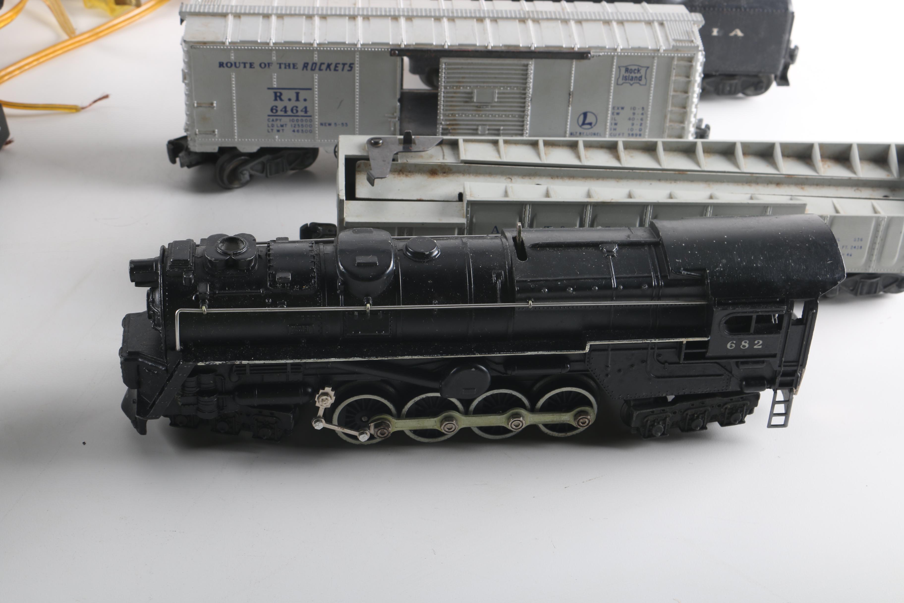 Circa 1950s Lionel Model Trains and Trainmaster Transformer