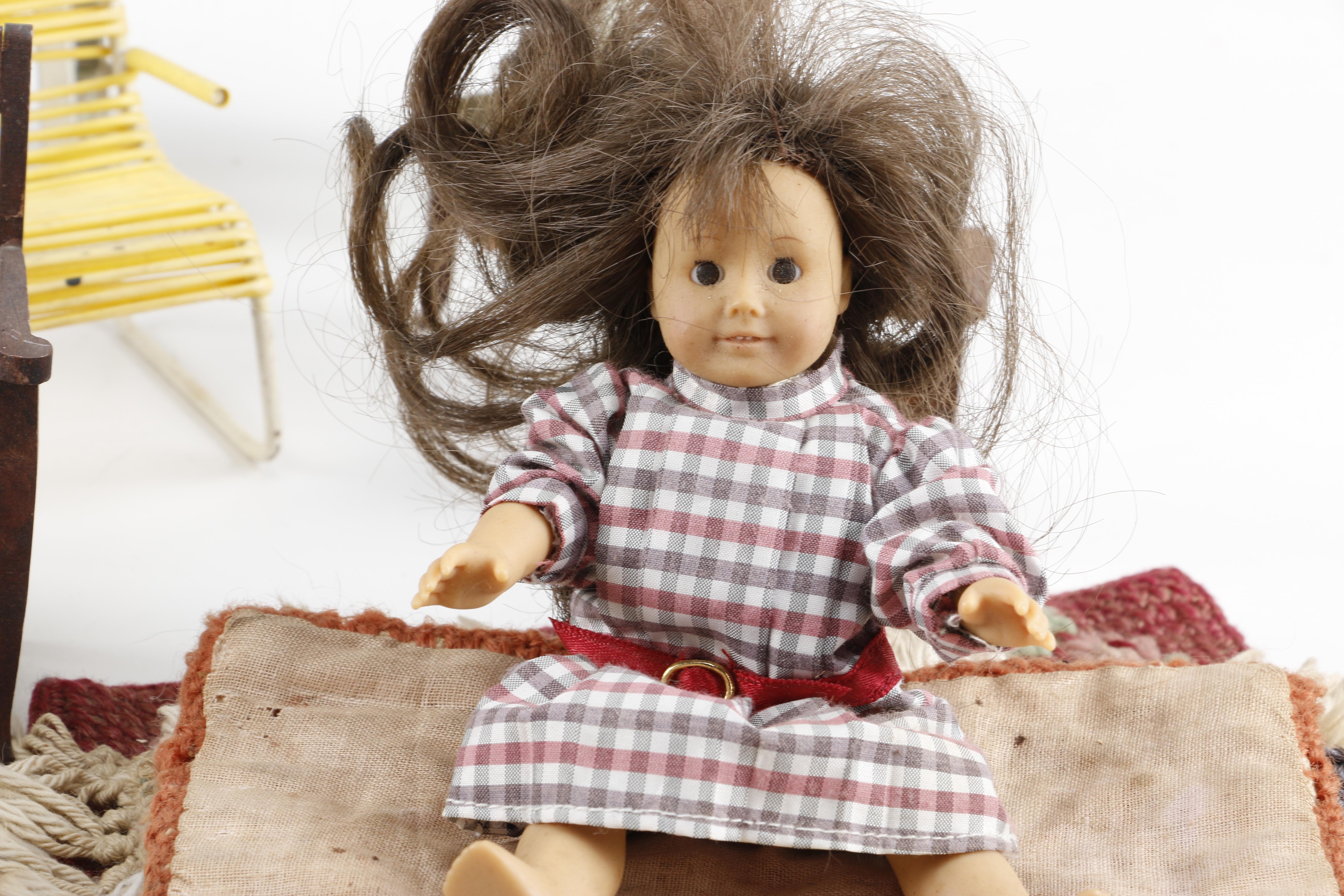 Vintage Dolls and Dollhouse Furniture