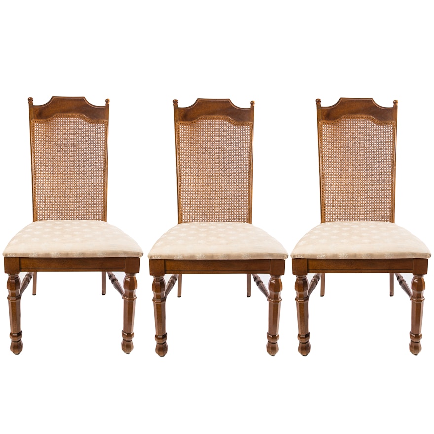Vintage Broyhill Cane-Back Dining Chairs