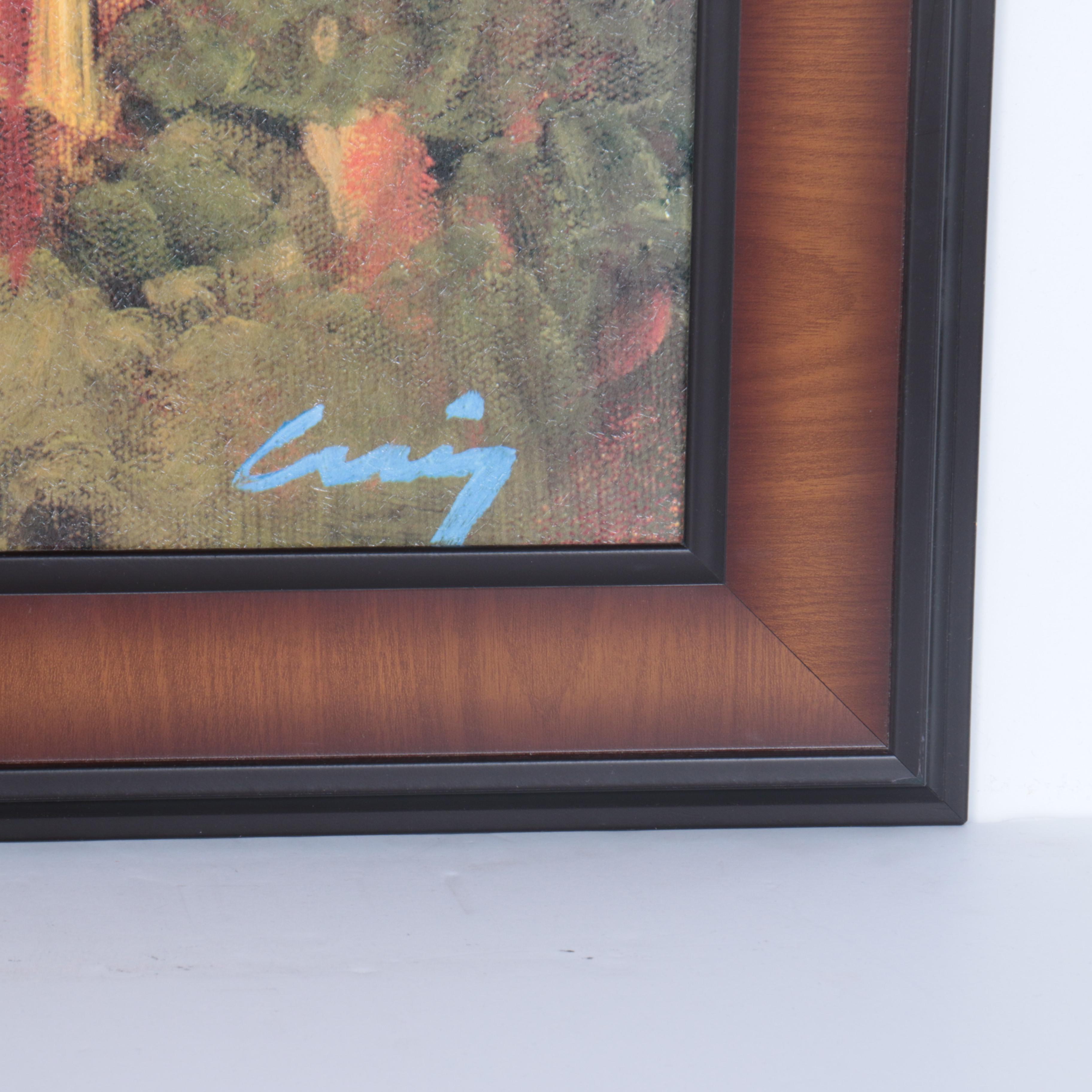 After Philip Craig Giclee on Board "Terracotta Vista"