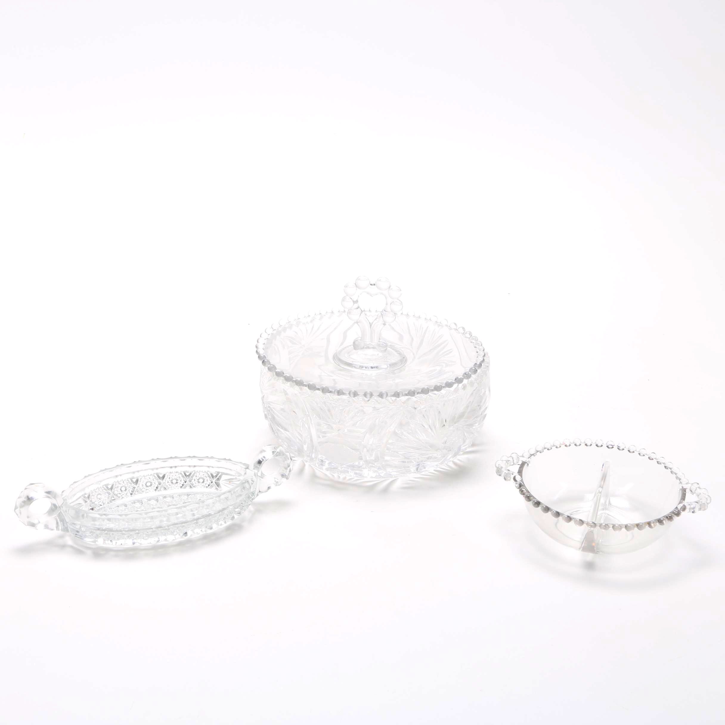 Clear Cut Glass Tableware
