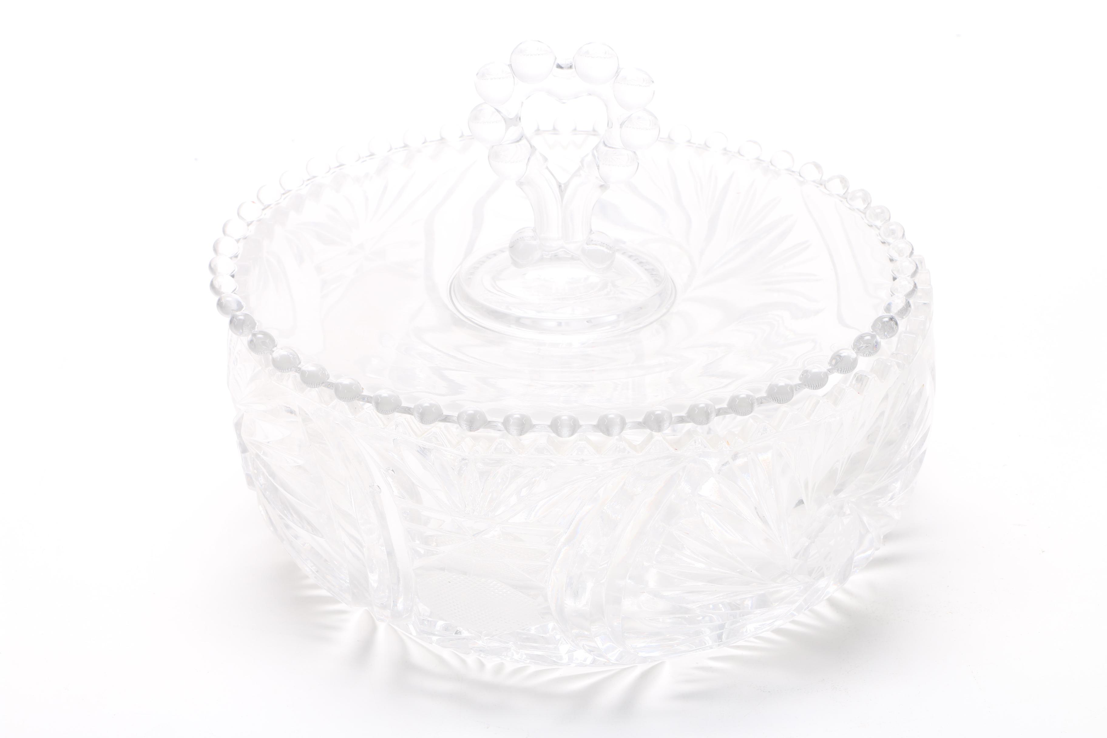 Clear Cut Glass Tableware