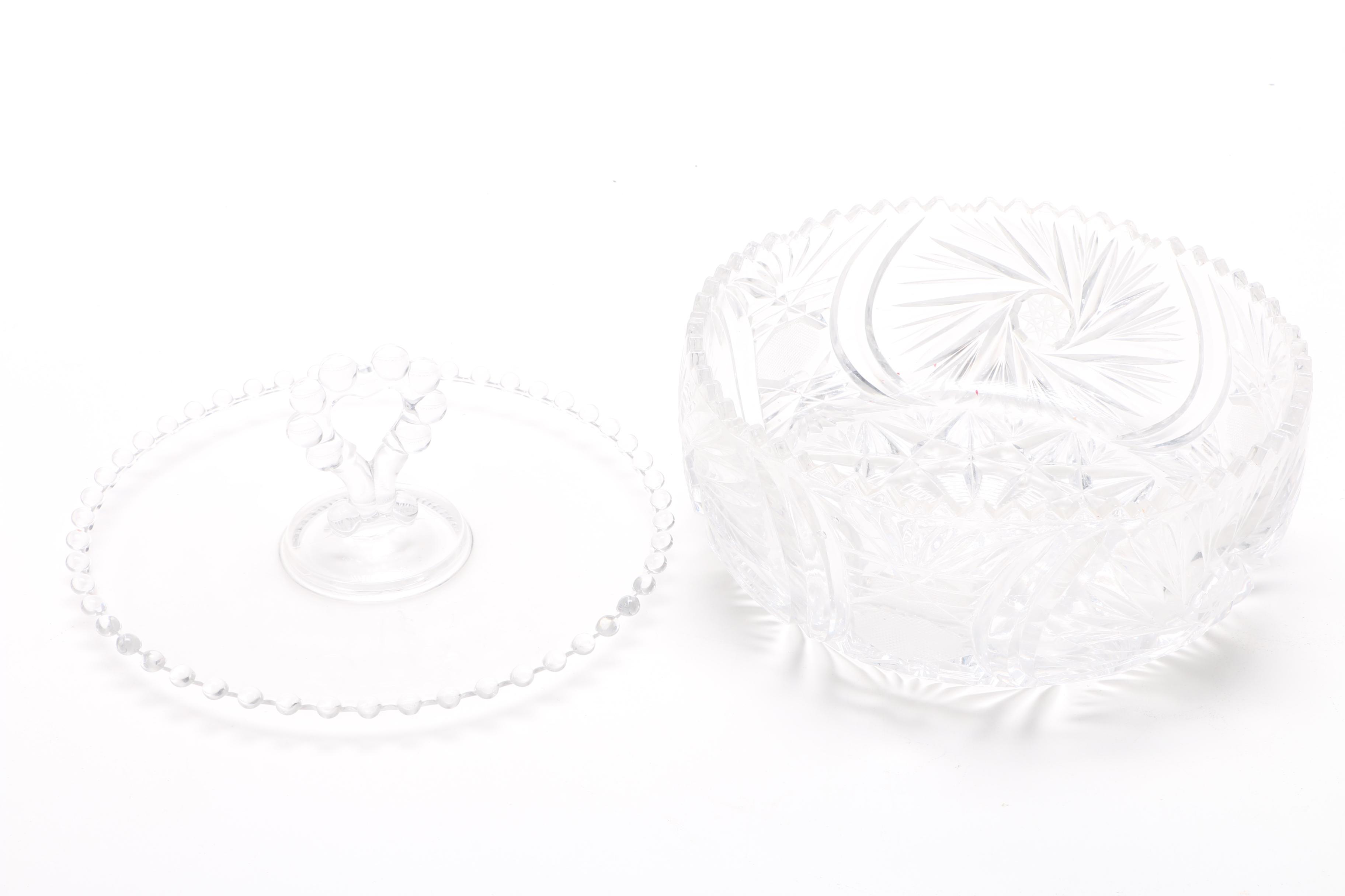 Clear Cut Glass Tableware