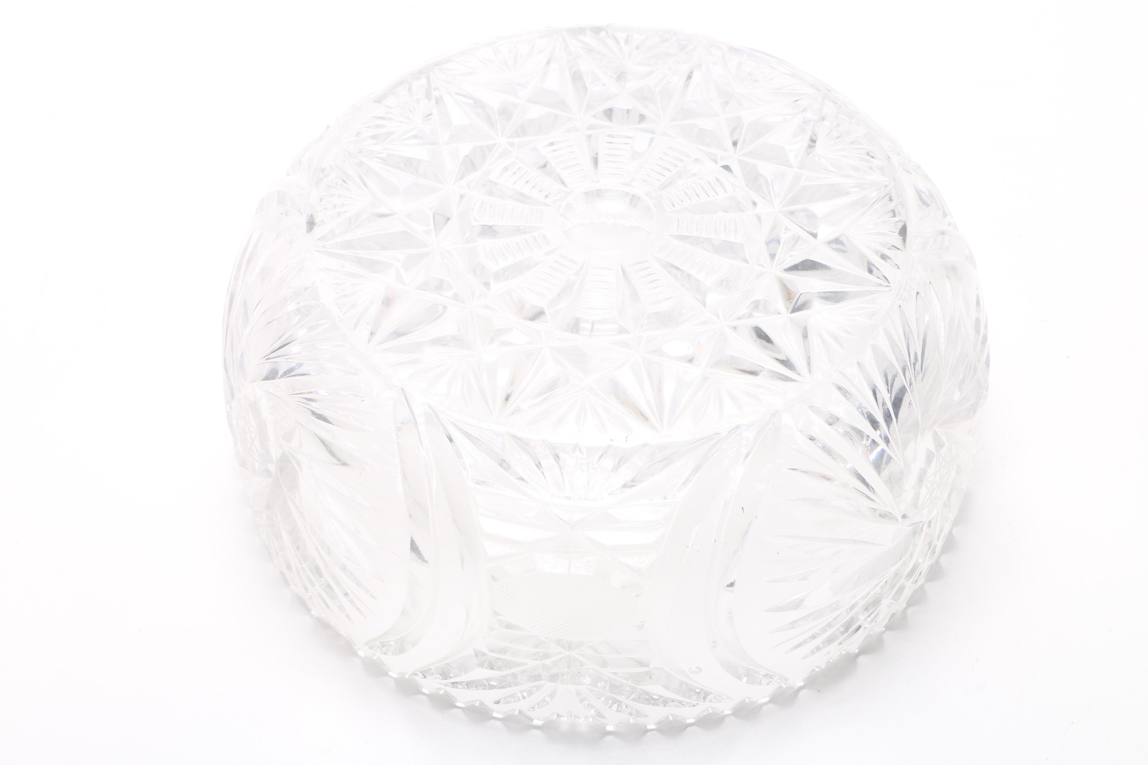 Clear Cut Glass Tableware