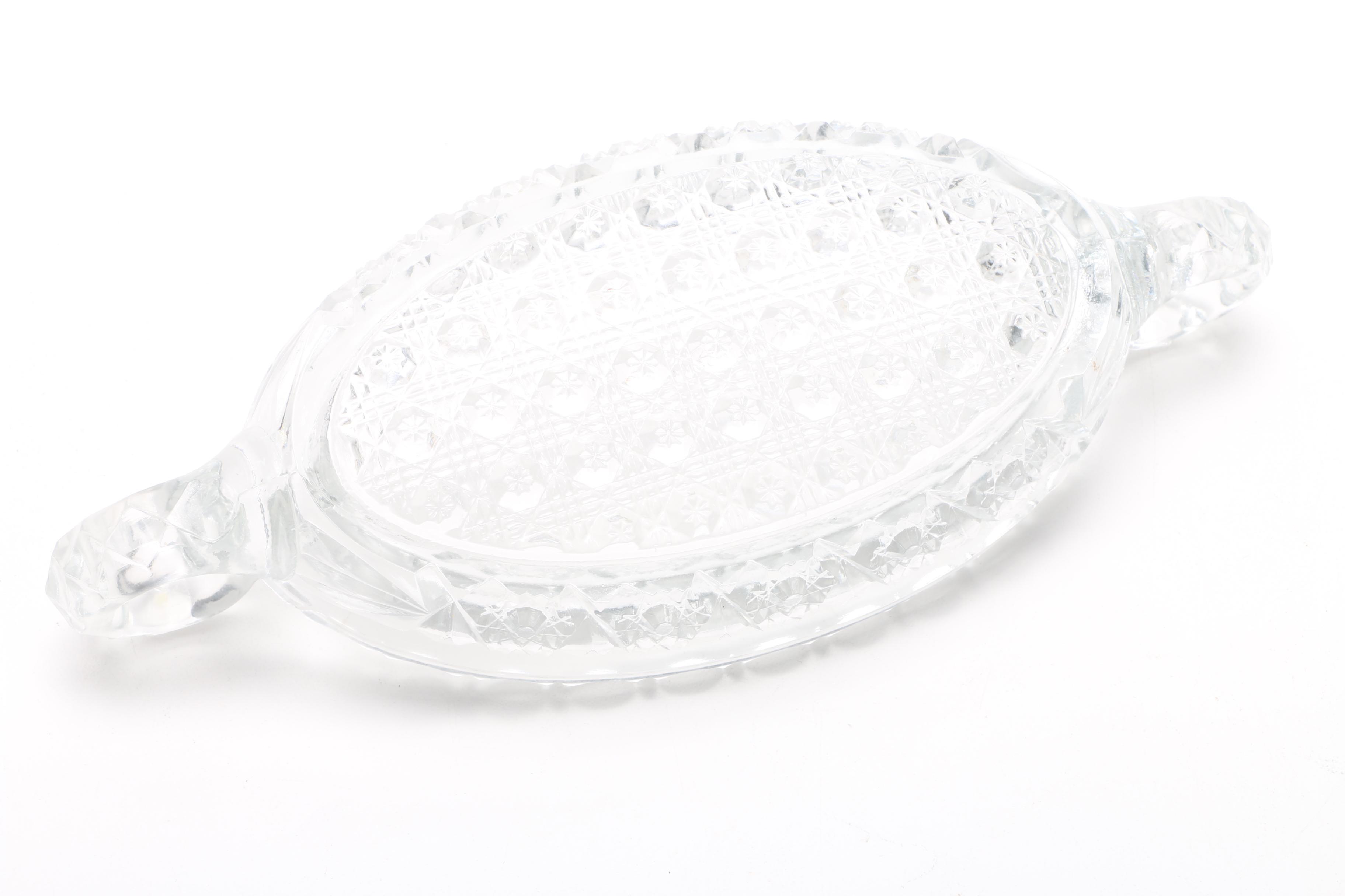 Clear Cut Glass Tableware