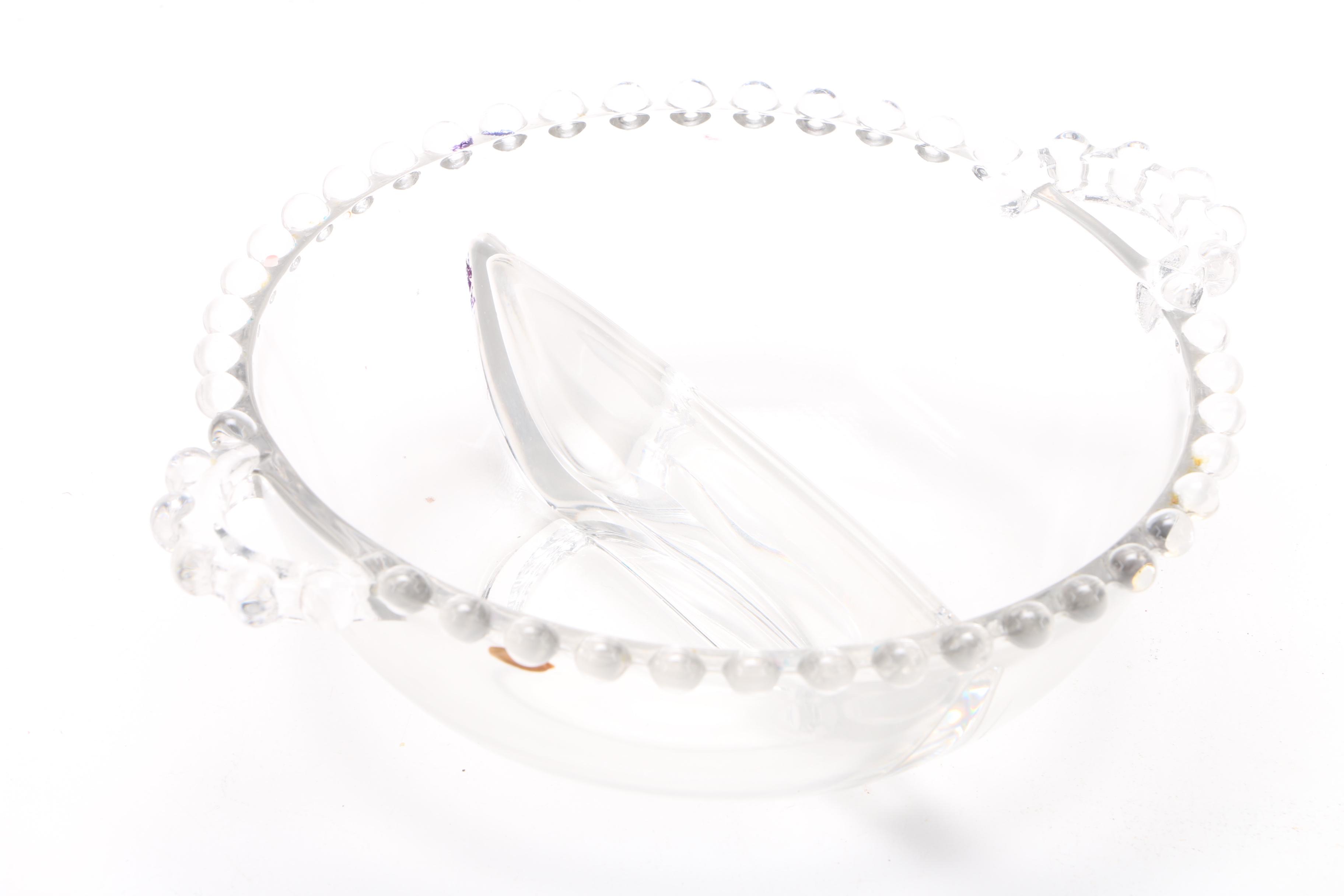 Clear Cut Glass Tableware