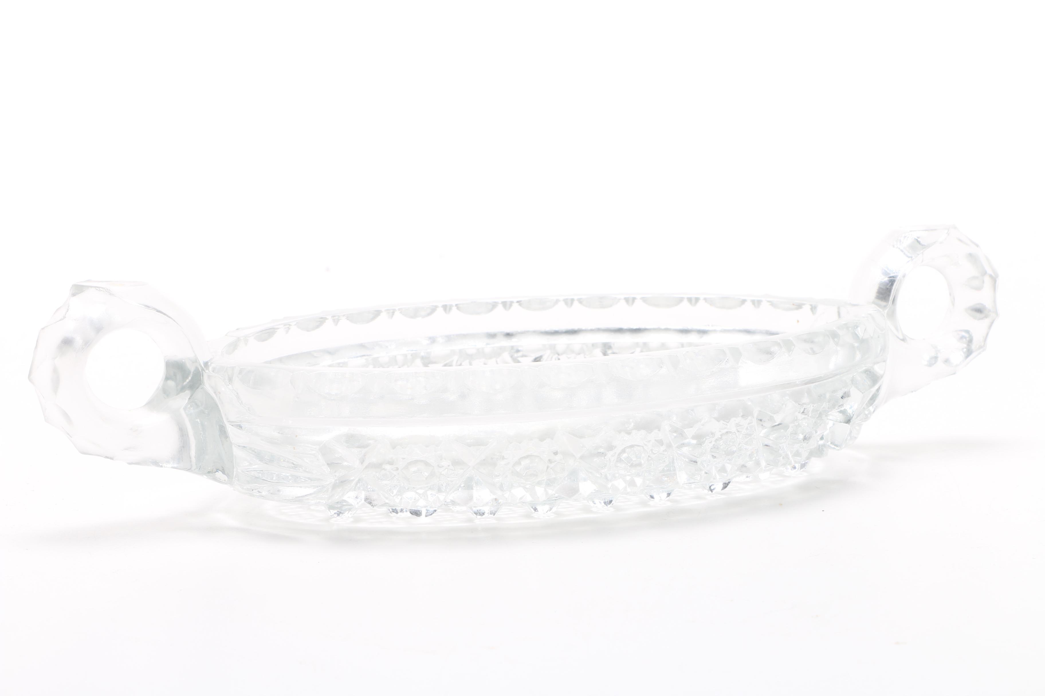 Clear Cut Glass Tableware
