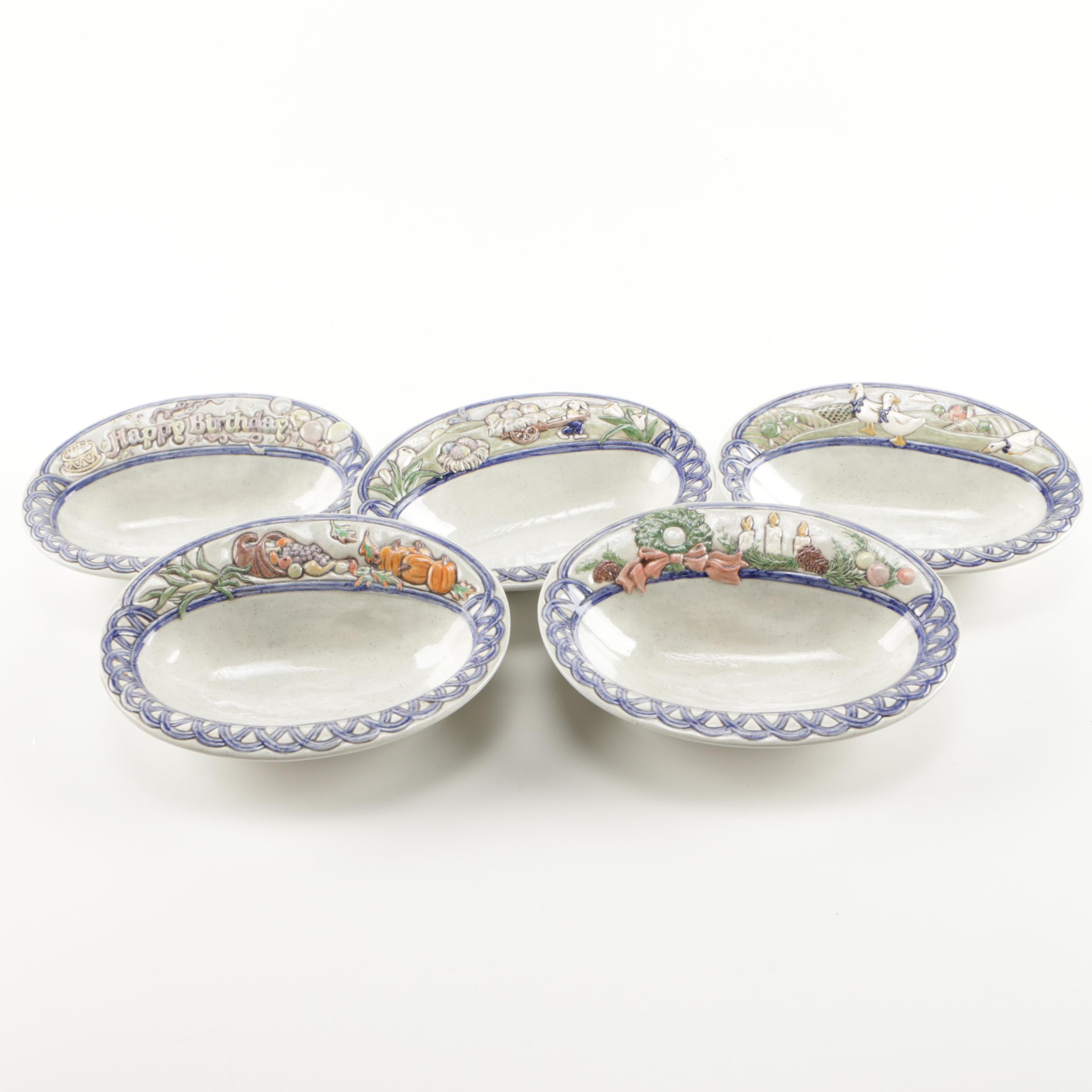 Assortment of Seasonal Serving Bowls