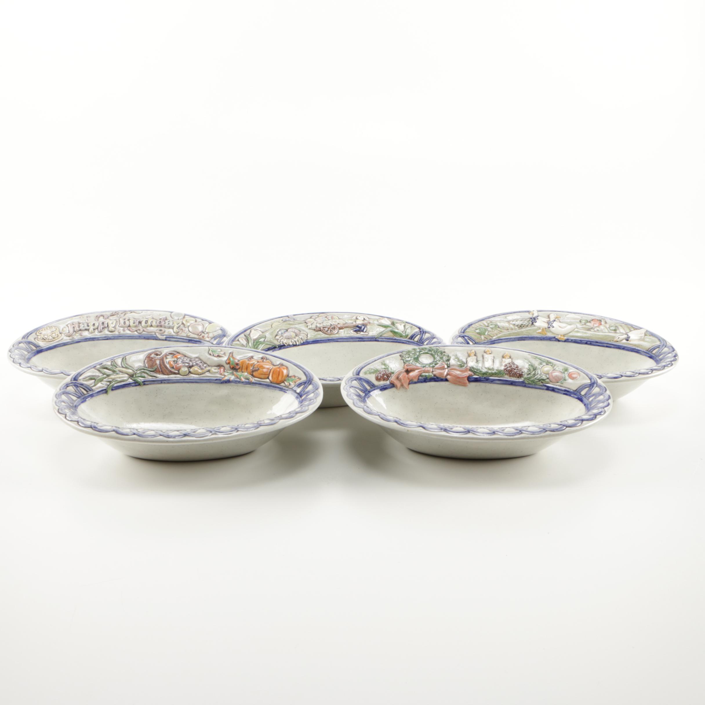Assortment of Seasonal Serving Bowls