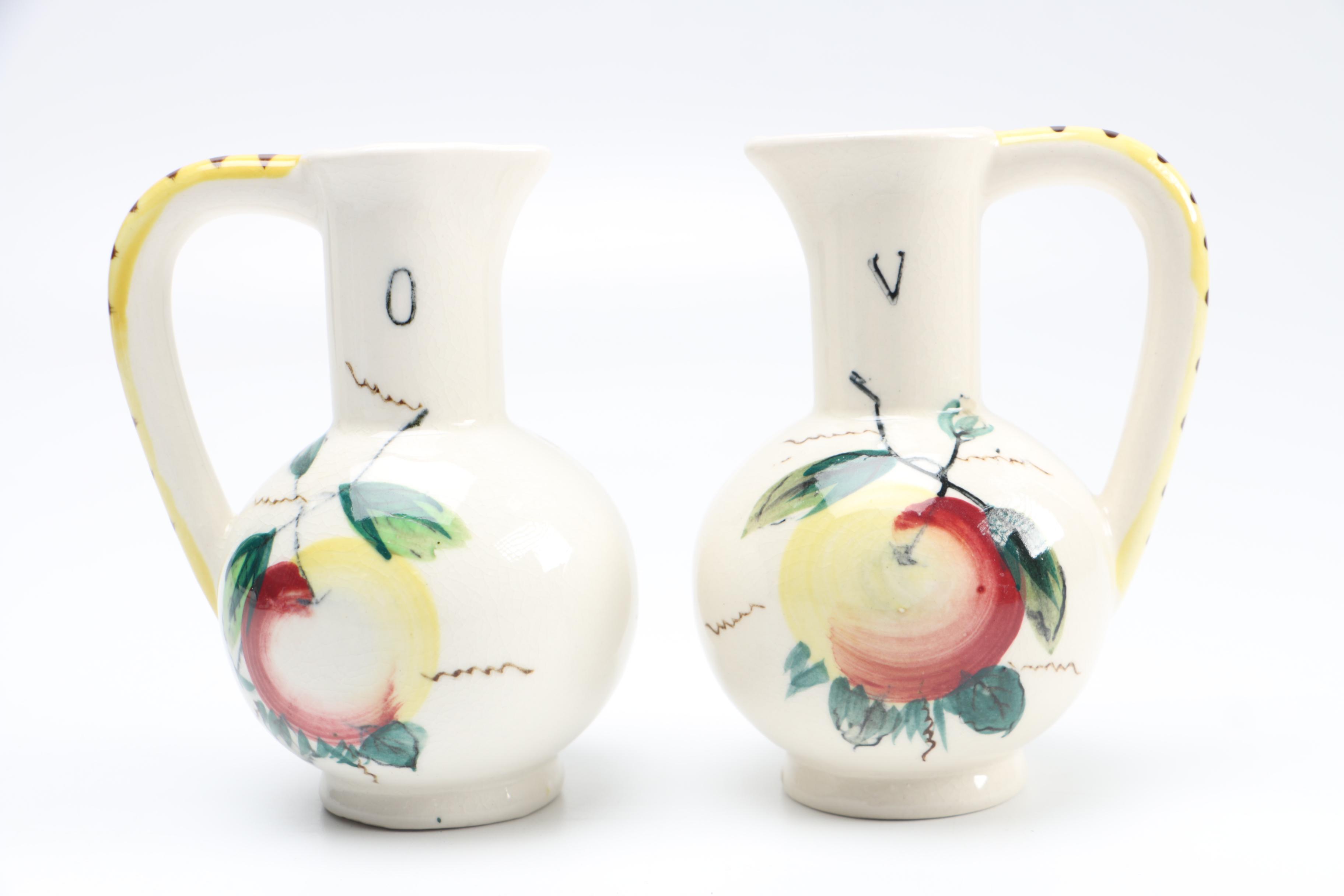 Reflected Summer Theme Pattern Ceramic Pitchers